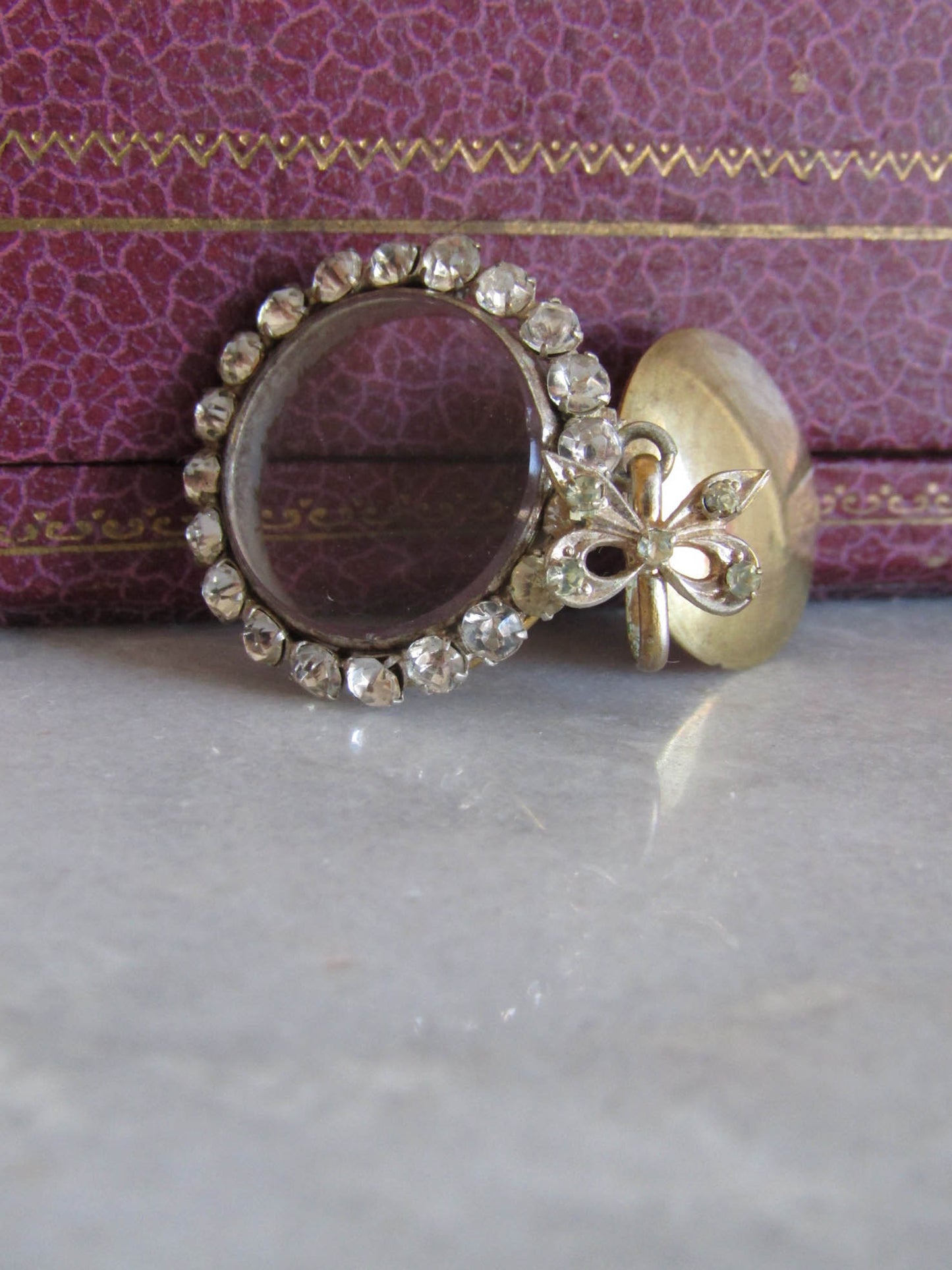 Antique Edwardian Paste Shaker Locket, Vintage French