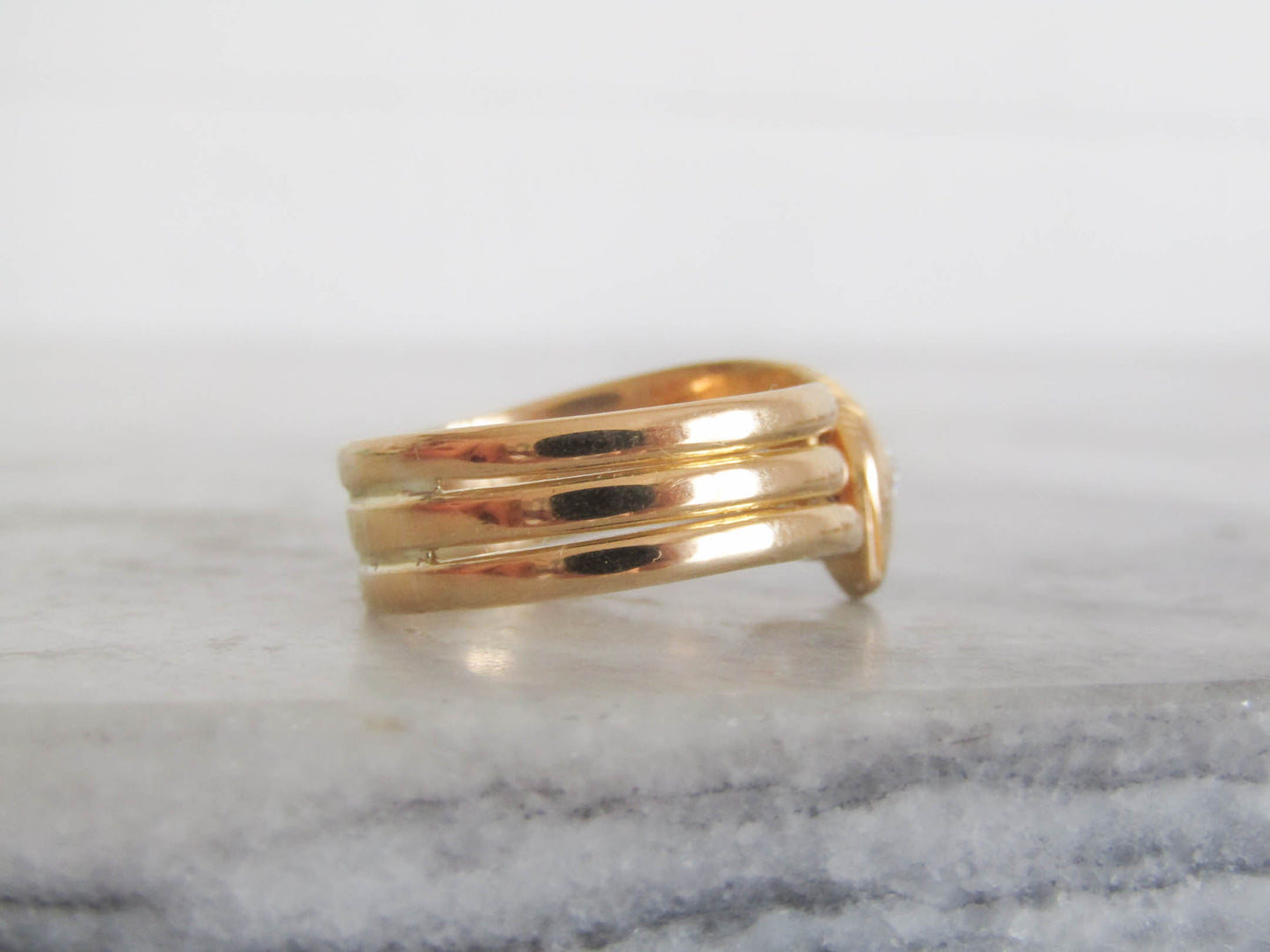 Antique 18k Solid Gold Diamond Snake Ring, French Belle Epoque Old Mine Cut Diamond Romantic Snake Jewelry