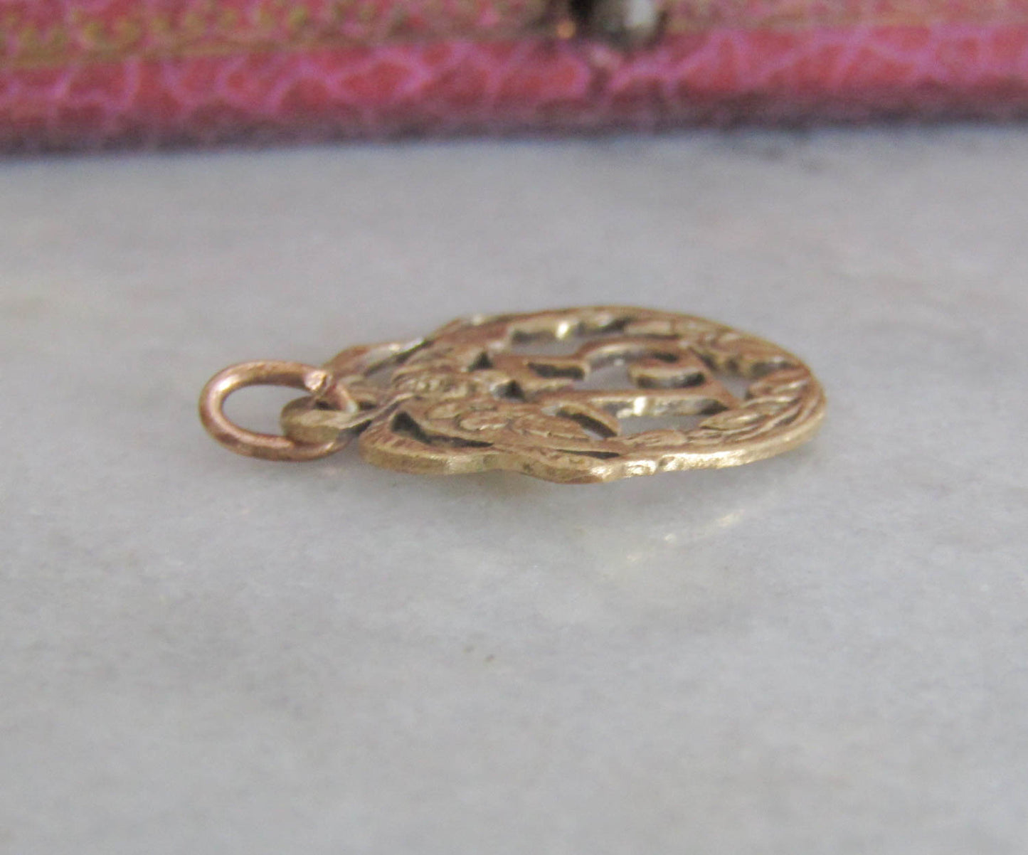 Antique Gold Filled Number 13 Lucky Art Nouveau Pendant c. 1910