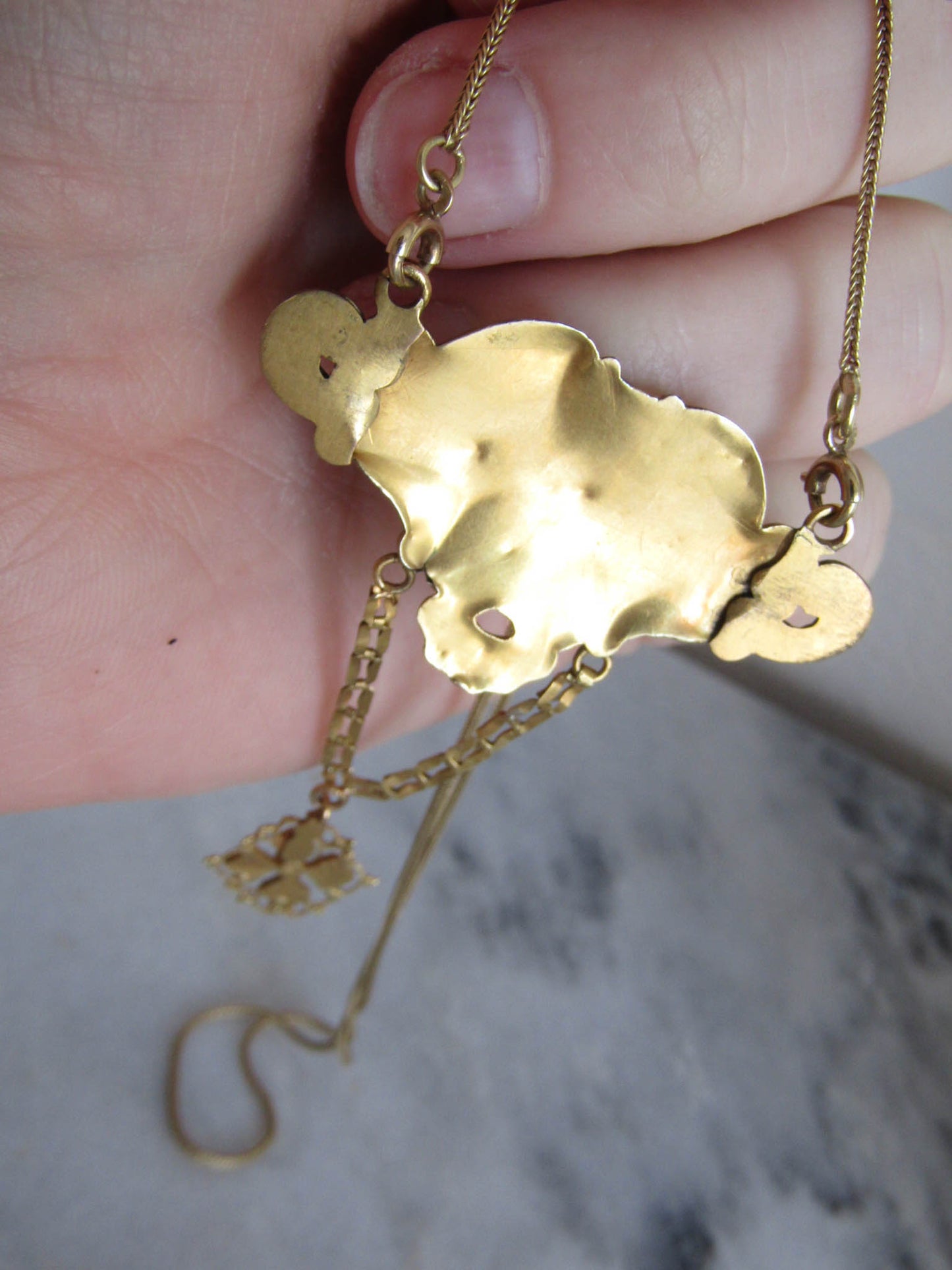 Antique French Napoleon III Necklace with detachable chain