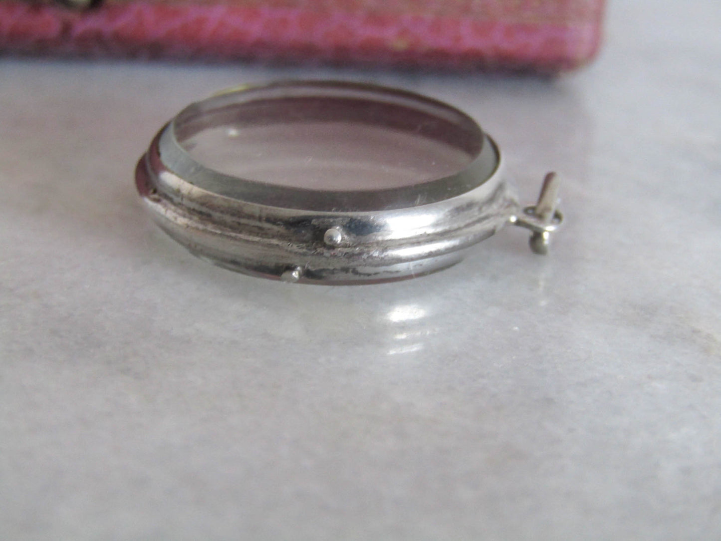 Antique Silver and Glass Shaker Locket