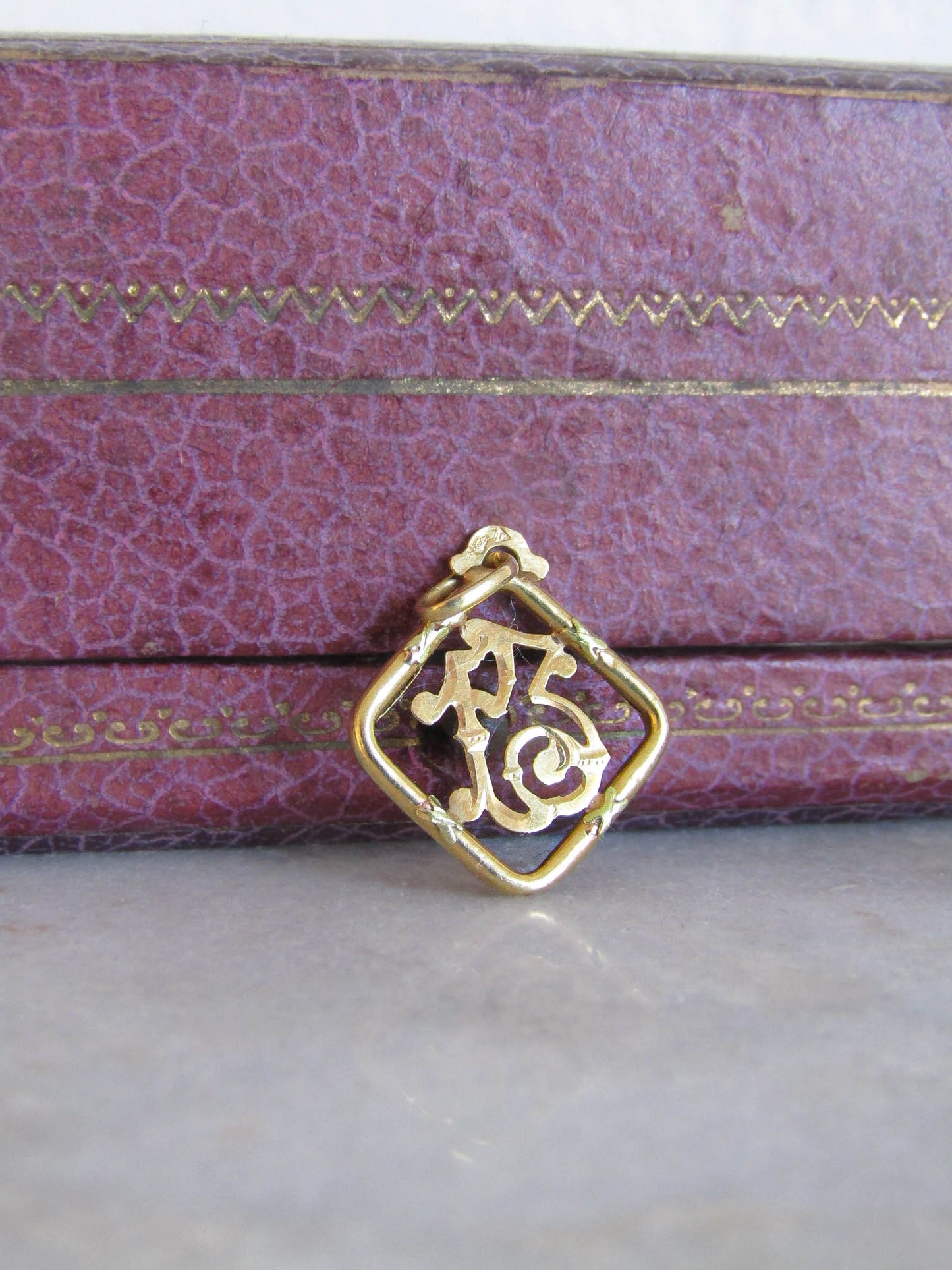 Antique French Solid 18K Gold Lucky 13 Pendant c. 1900