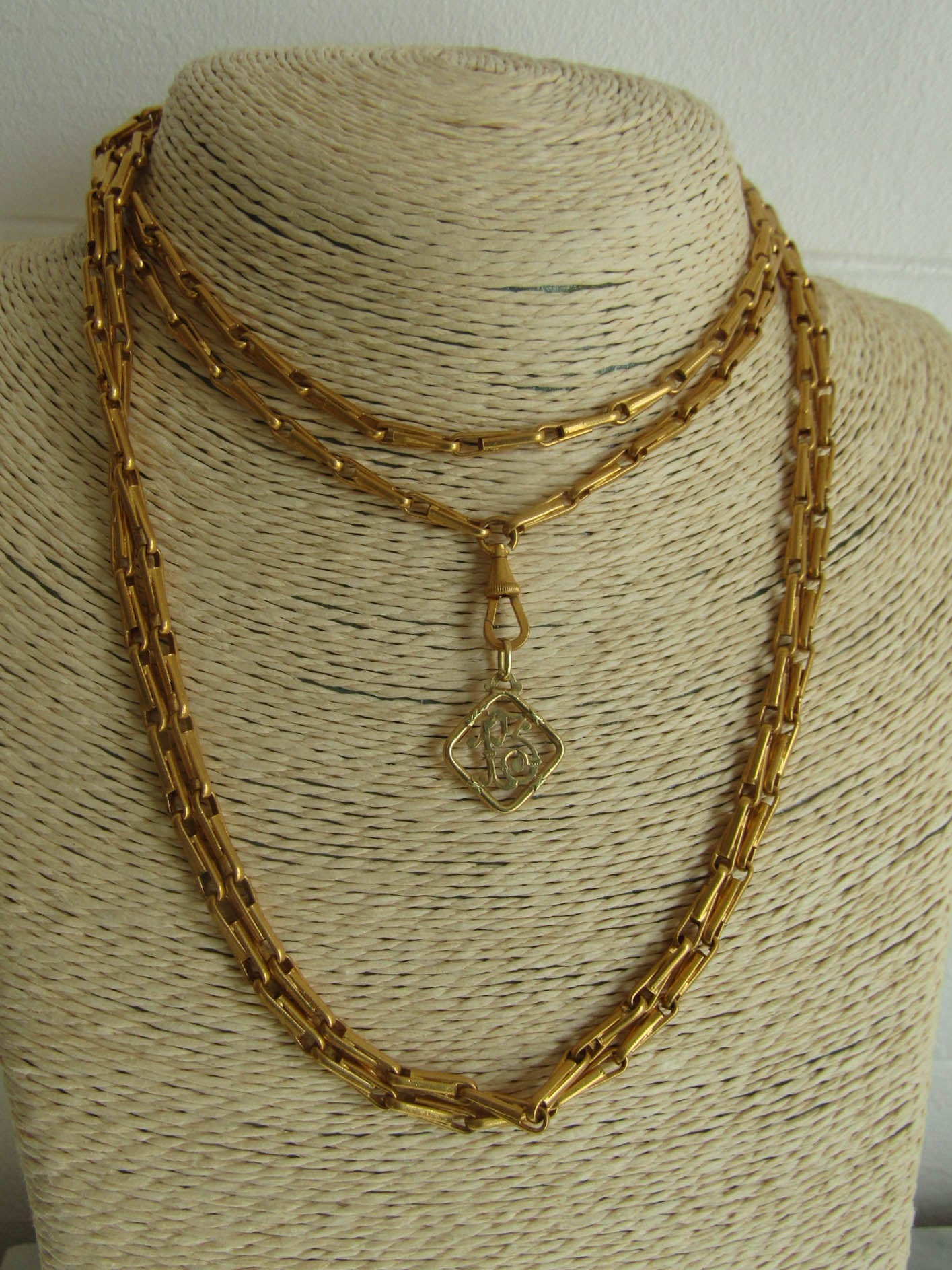 Antique French Solid 18K Gold Lucky 13 Pendant c. 1900