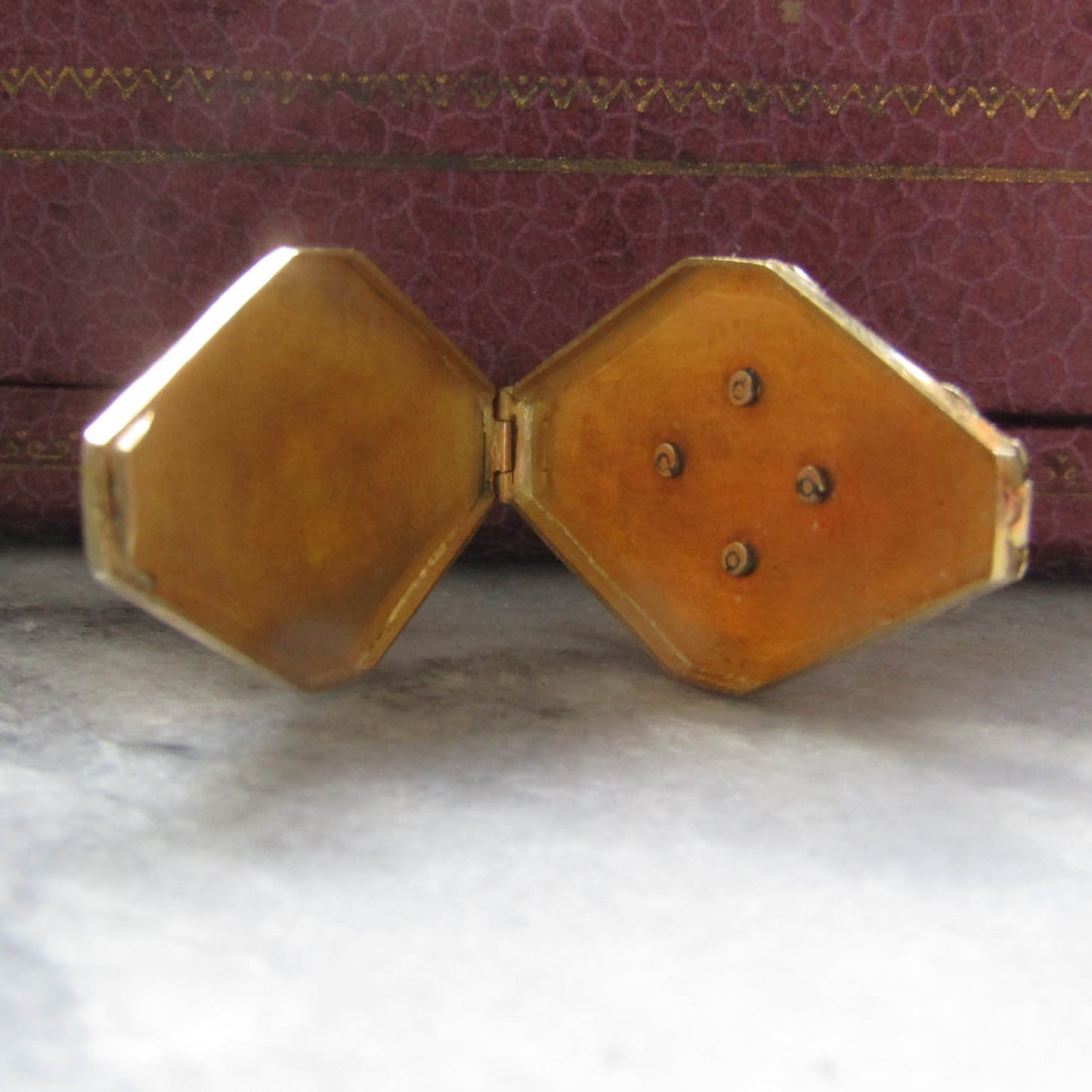 Antique 18K Gold Diamond Locket, Art Nouveau Belle Epoque Jewelry