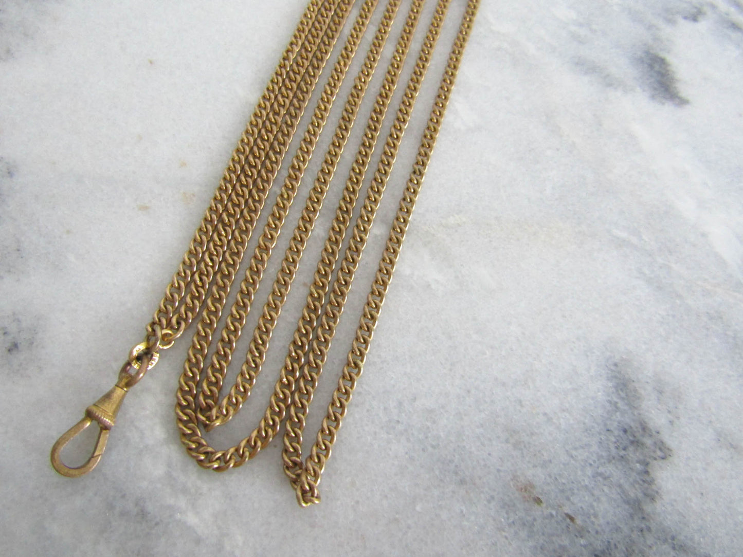 56" Gold Filled Curb Chain with Swivel Clasp