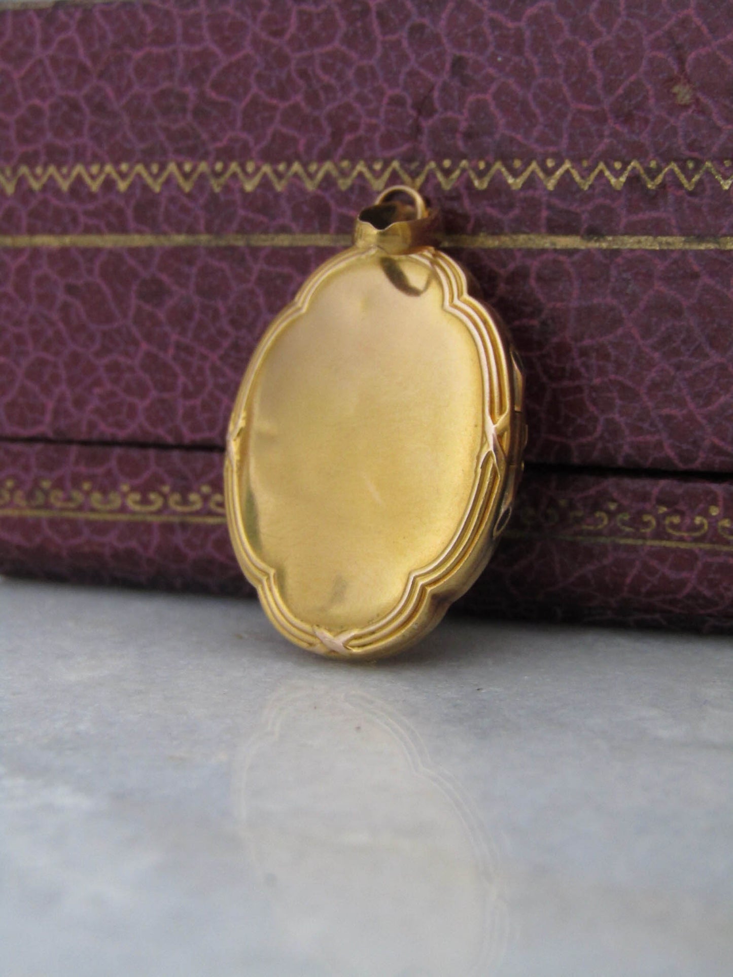 18k Edwardian Antique Quadrilobe Gold Locket, Belle Epoque Pearl Starburst Pendant c. 1900