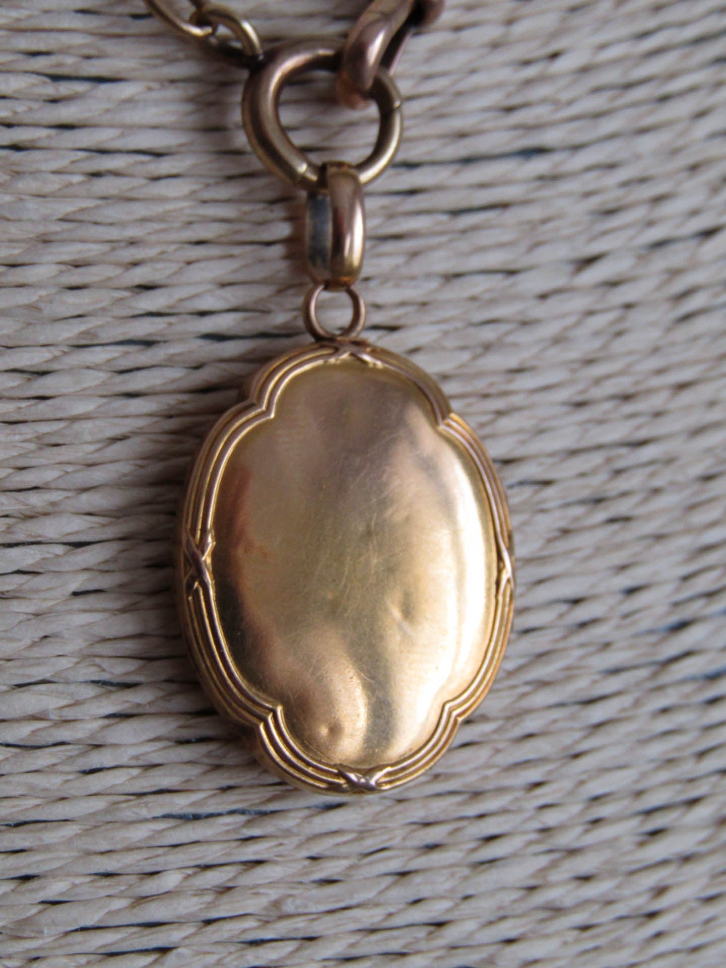 18k Edwardian Antique Quadrilobe Gold Locket, Belle Epoque Pearl Starburst Pendant c. 1900