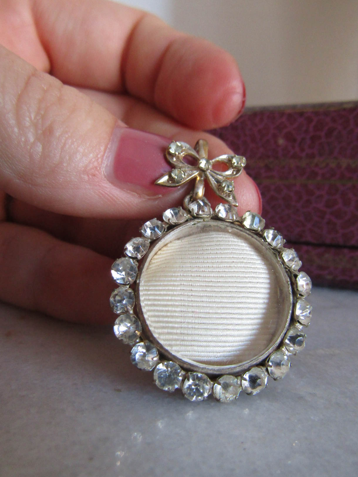 Antique Edwardian Paste Shaker Locket, Vintage French