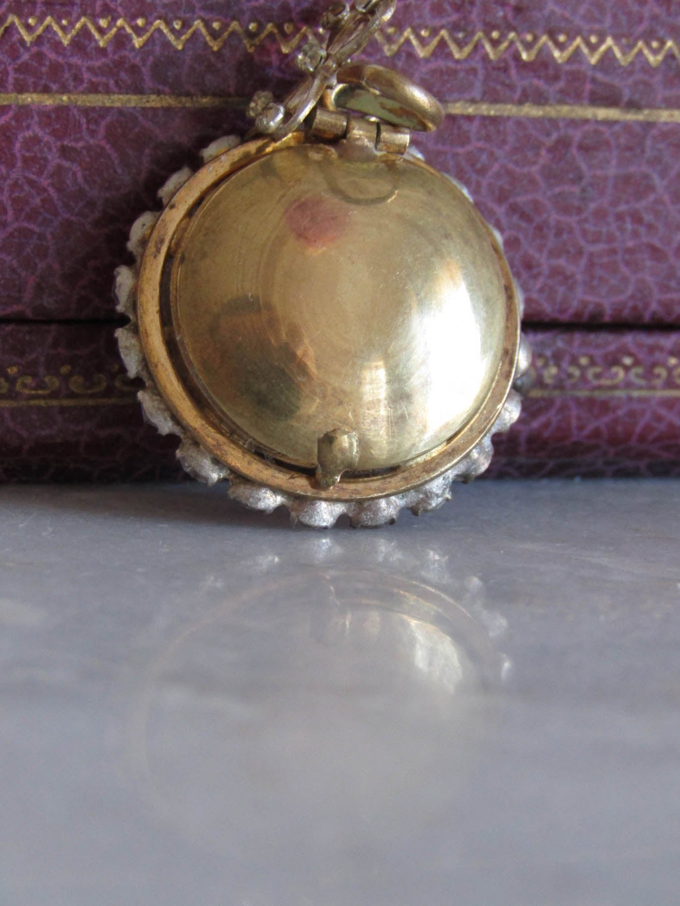 Antique Edwardian Paste Shaker Locket, Vintage French