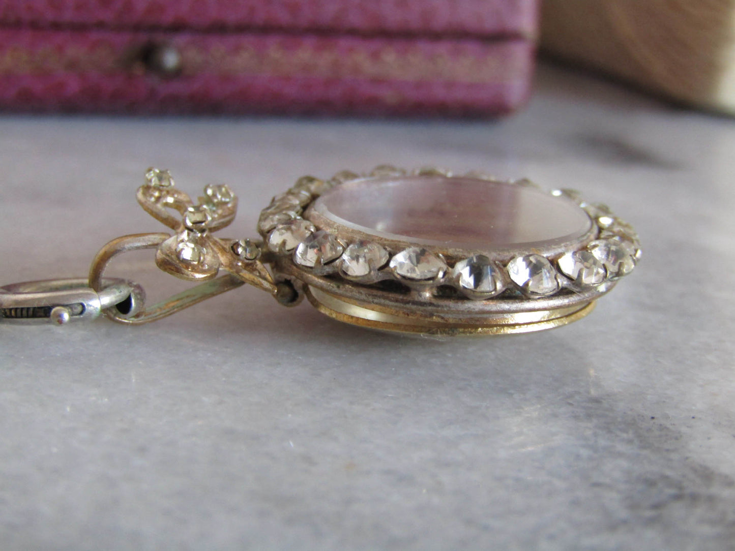 Antique Edwardian Paste Shaker Locket, Vintage French