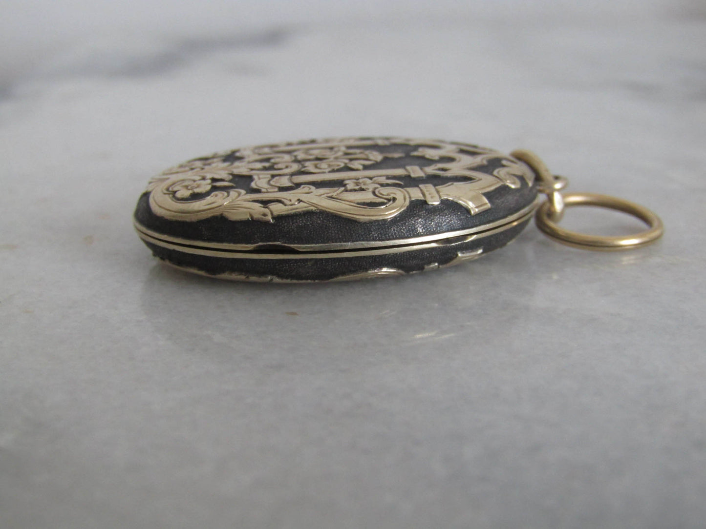 Antique Victorian Vermeil Aesthetic Locket, XIX Century French Pendant