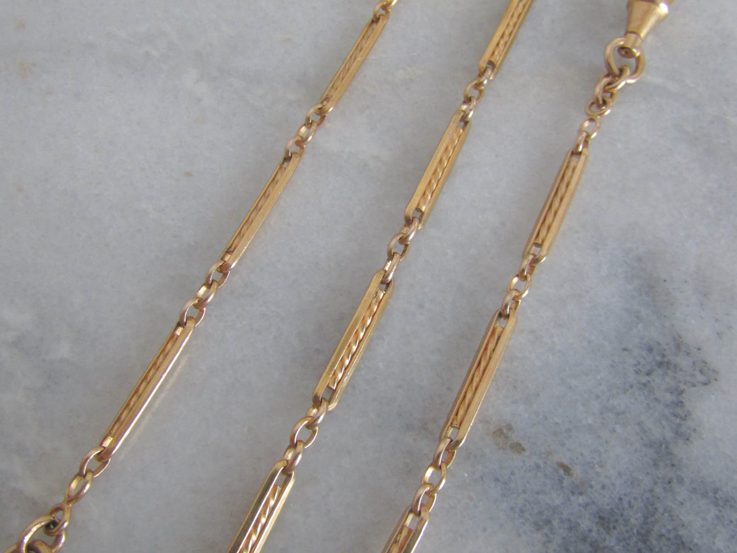 Antique Gold Filled Art Deco Watch Chain