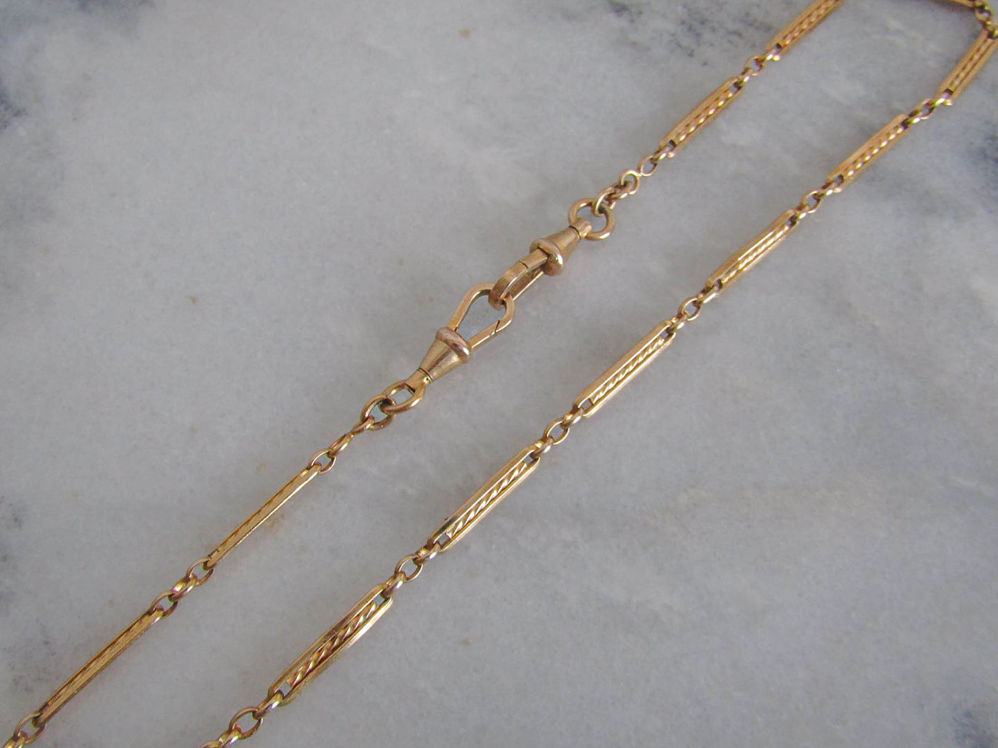 Antique Gold Filled Art Deco Watch Chain