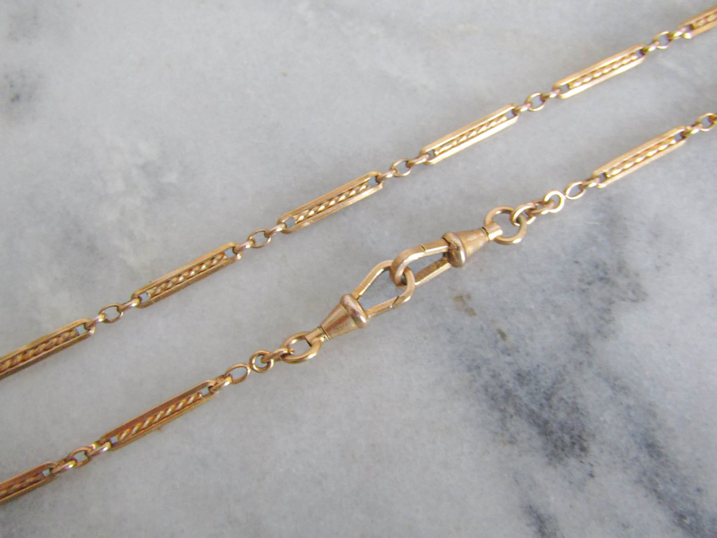 Antique Gold Filled Art Deco Watch Chain