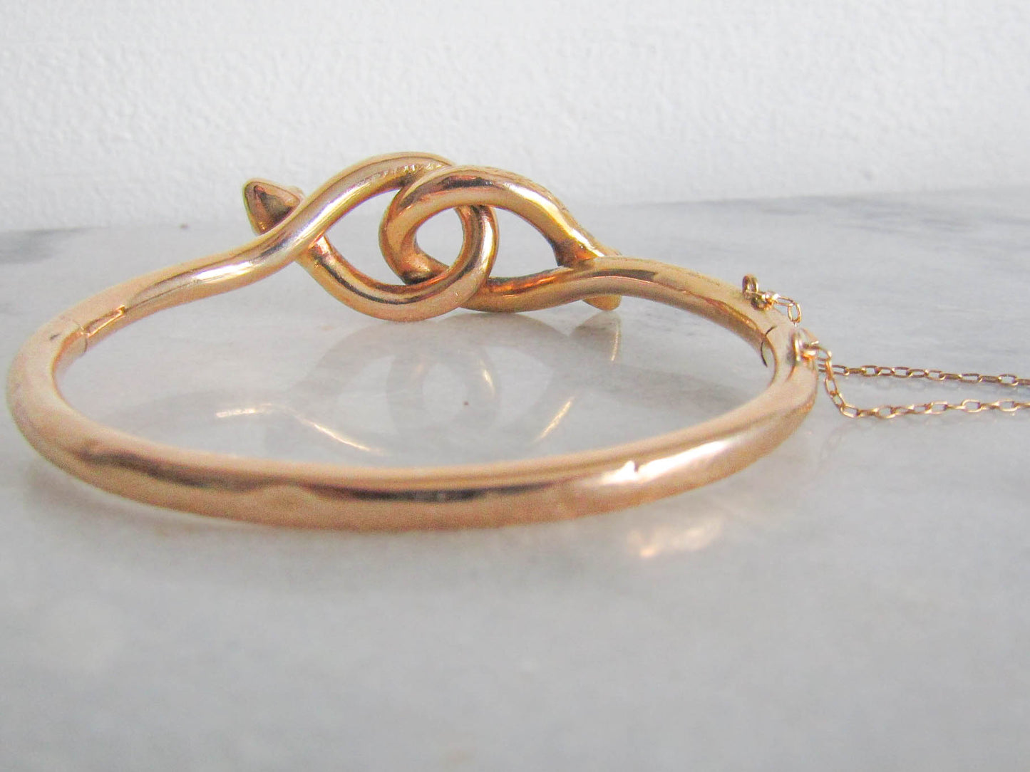 Antique 18k Double Snake Bangle c. 1880