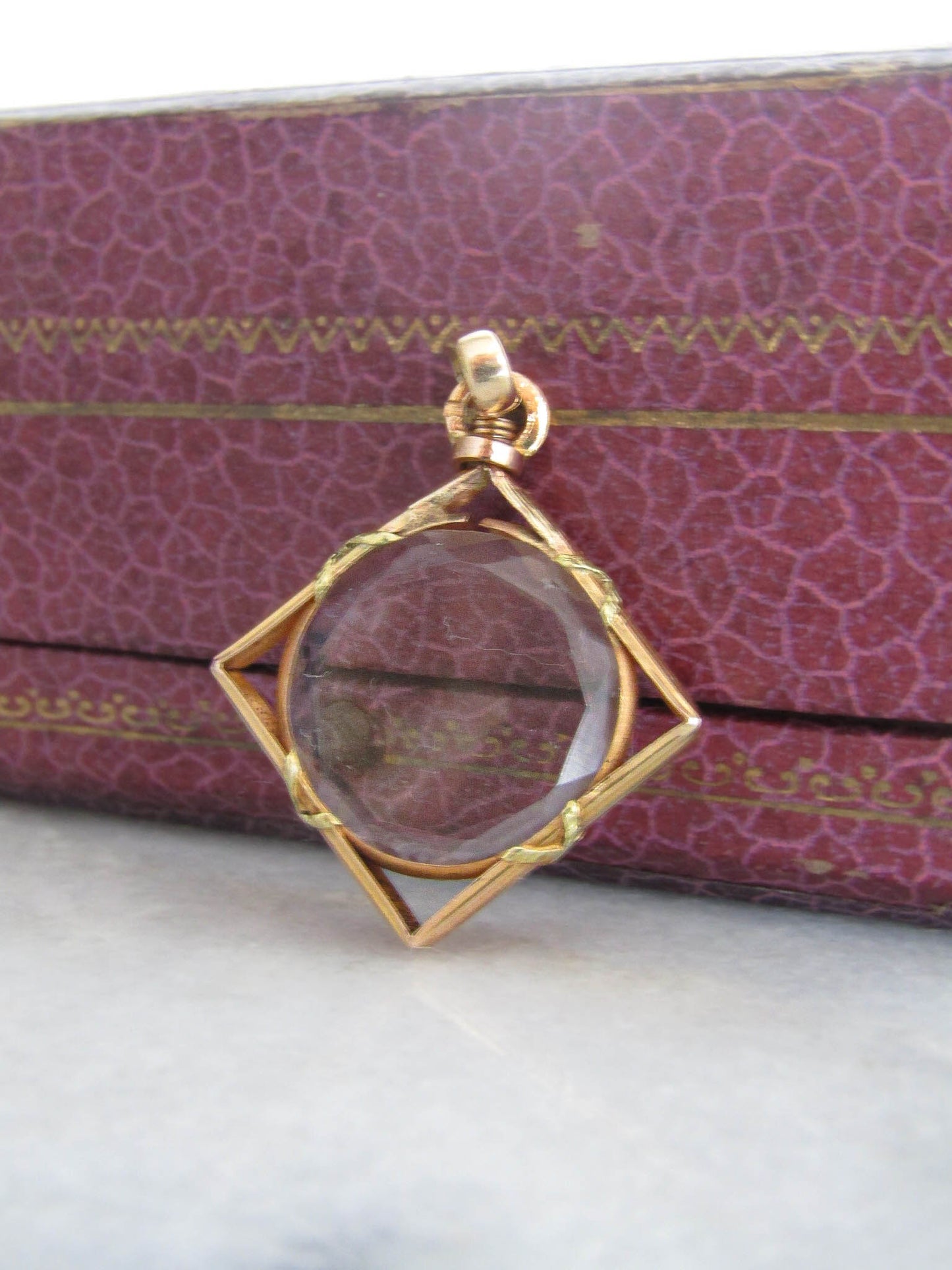 Antique Edwardian Beveled Glass Photo Locket