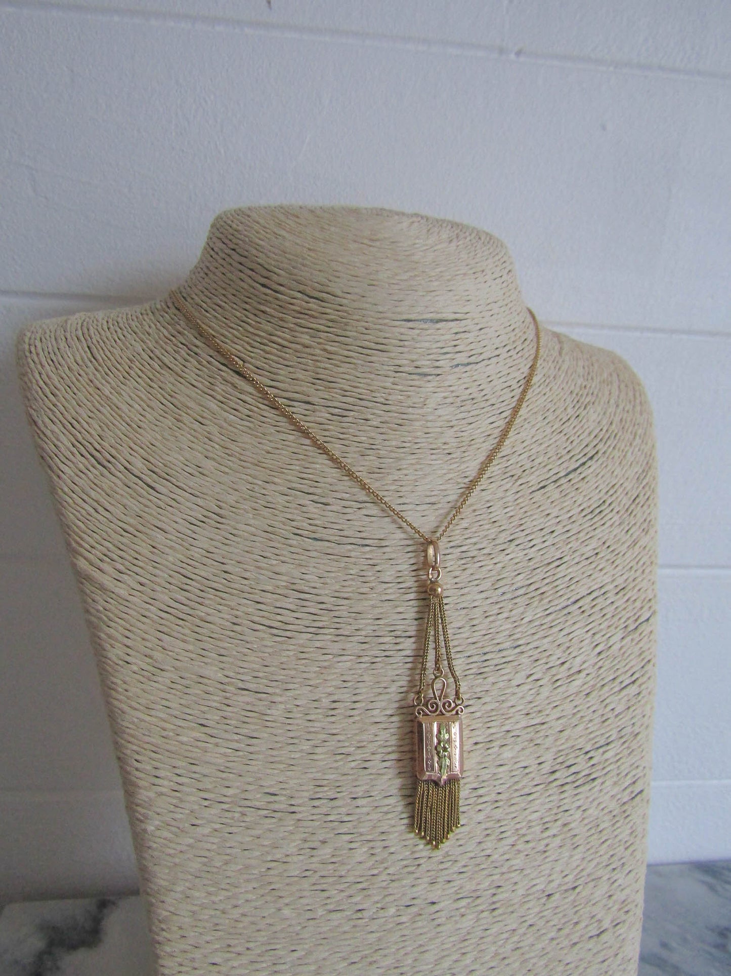 Antique 18k Gold Napoleon III Tassel Pendant