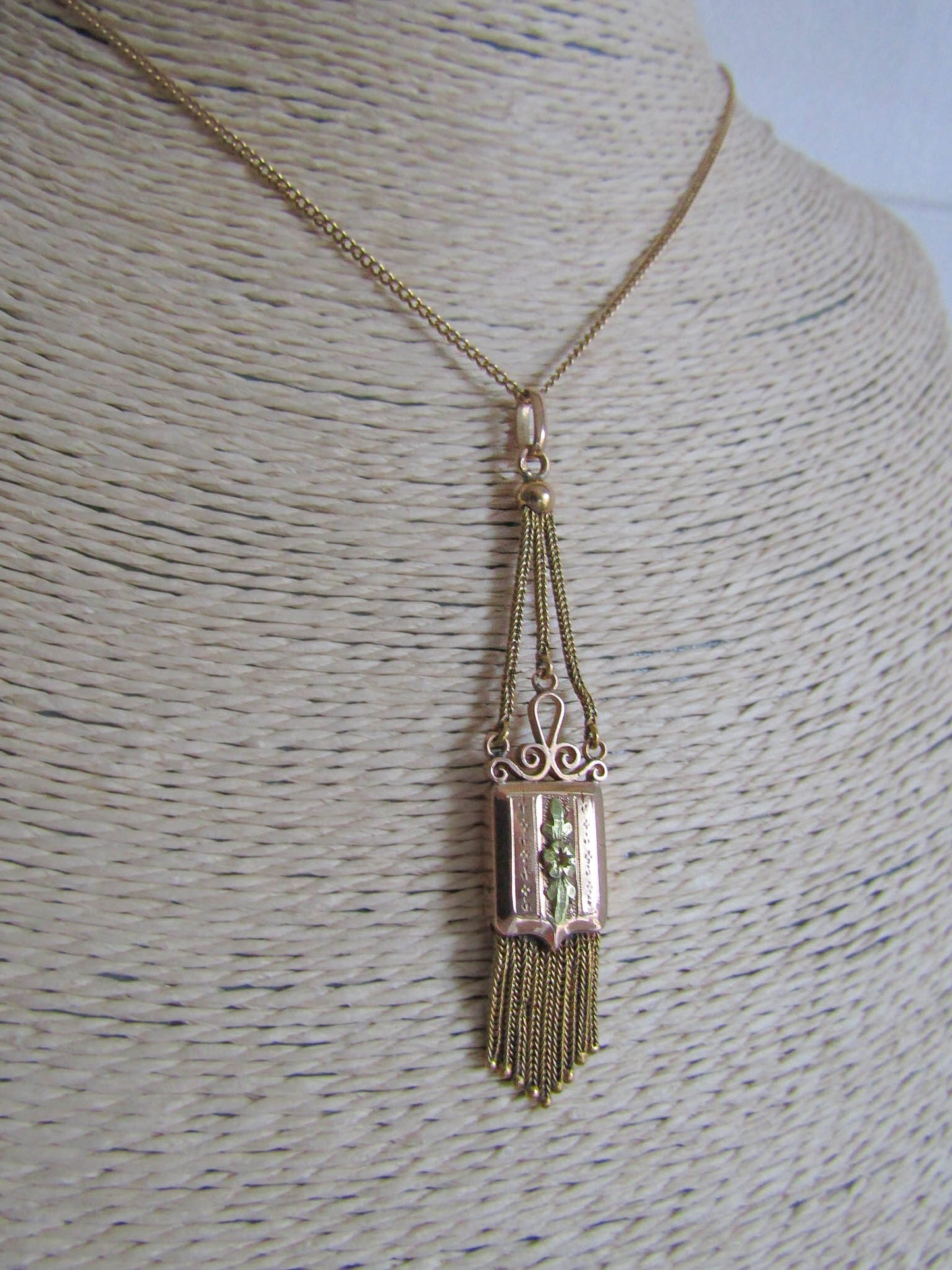 Antique 18k Gold Napoleon III Tassel Pendant