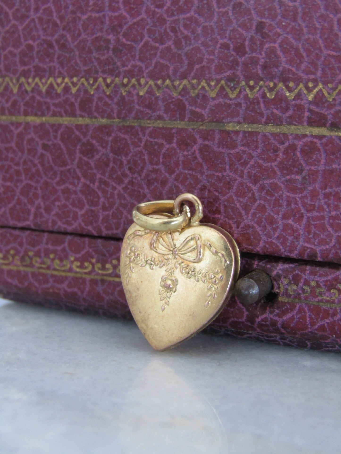 Antique Art Nouveau Heart Pendant c. 1900