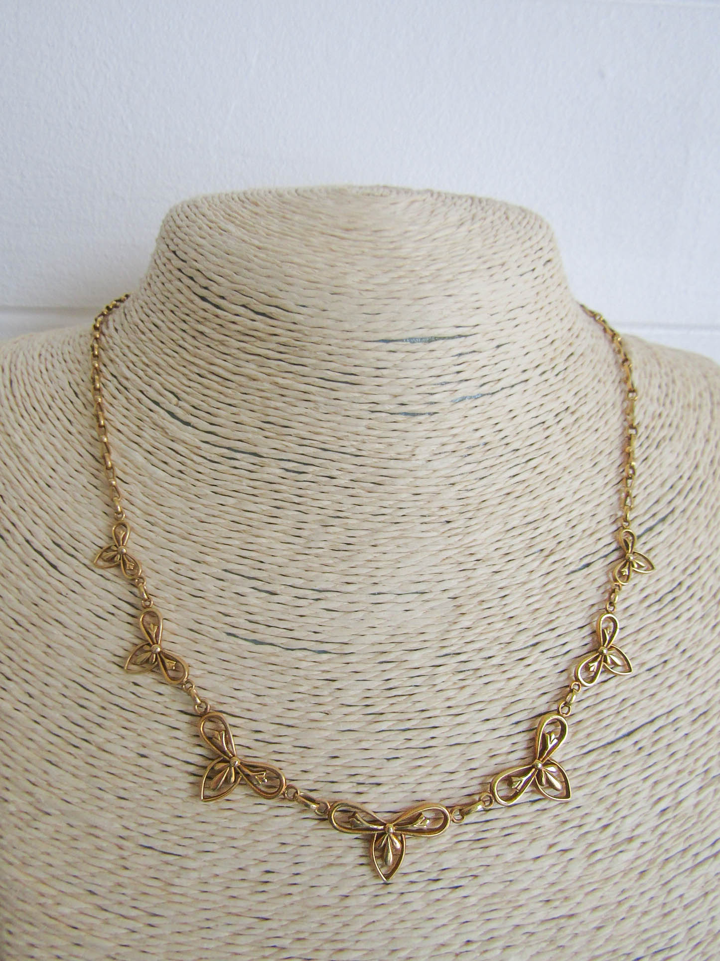 Antique 18K Gold Art Nouveau Drapery Necklace, French Belle Epoque Choker Necklace c 1900