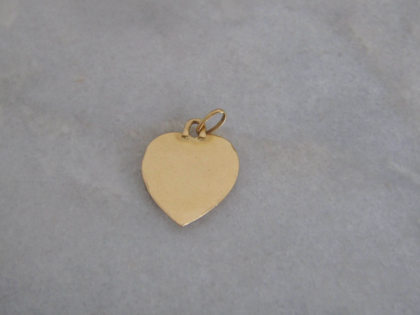 18K Augist Heart Pendant, 18k Augis Plus Qu'hier, Moins Que Demain Pendant, Vintage French Augis Medal