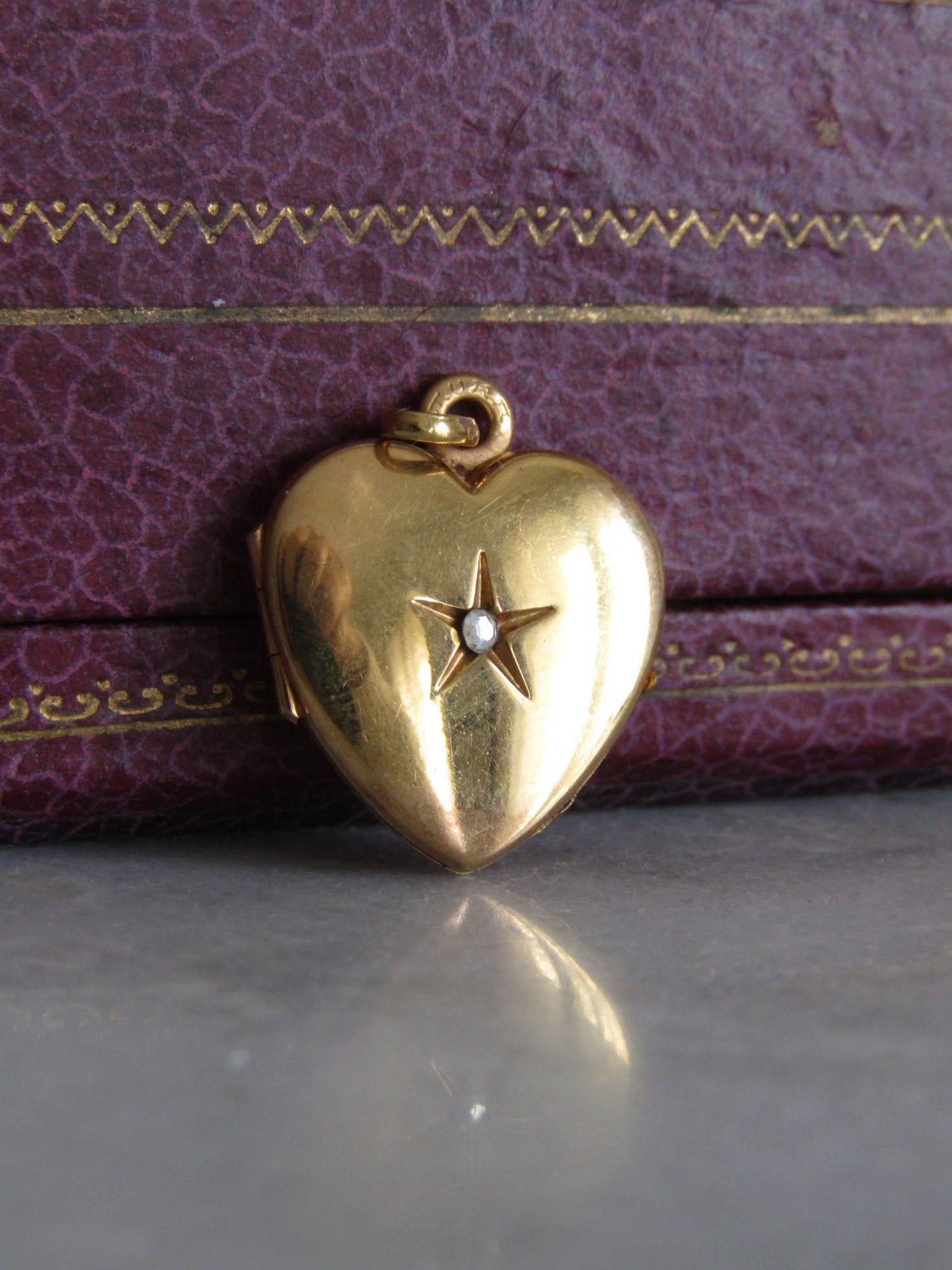 Antique Edwardian Gold Filled Heart Locket c. 1900