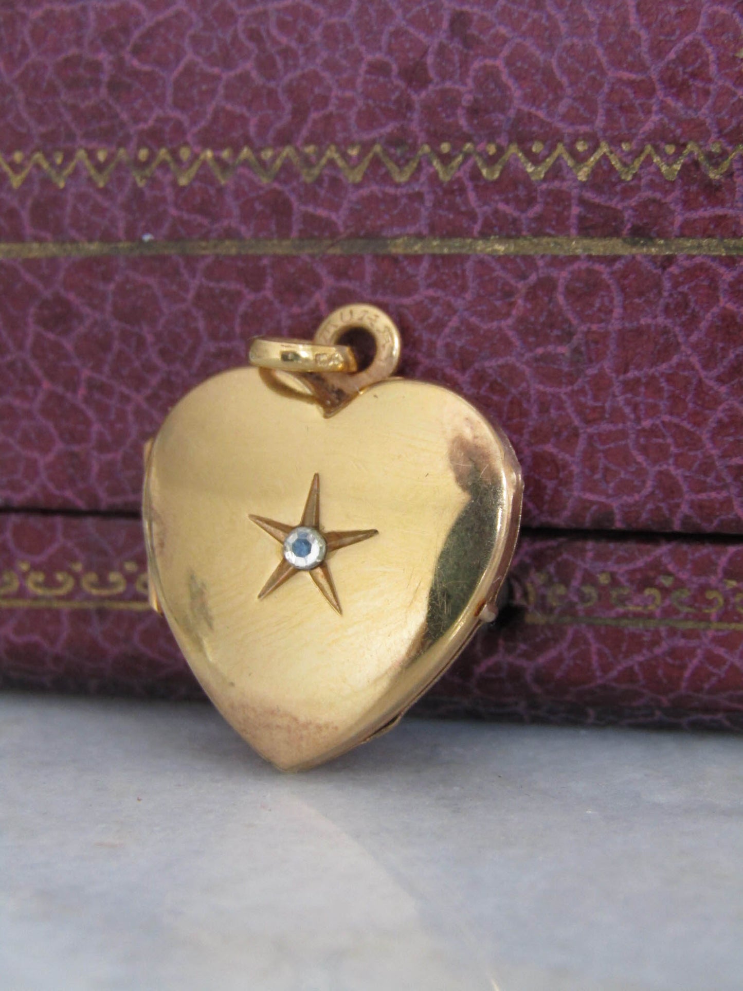 Antique Edwardian Gold Filled Heart Locket c. 1900