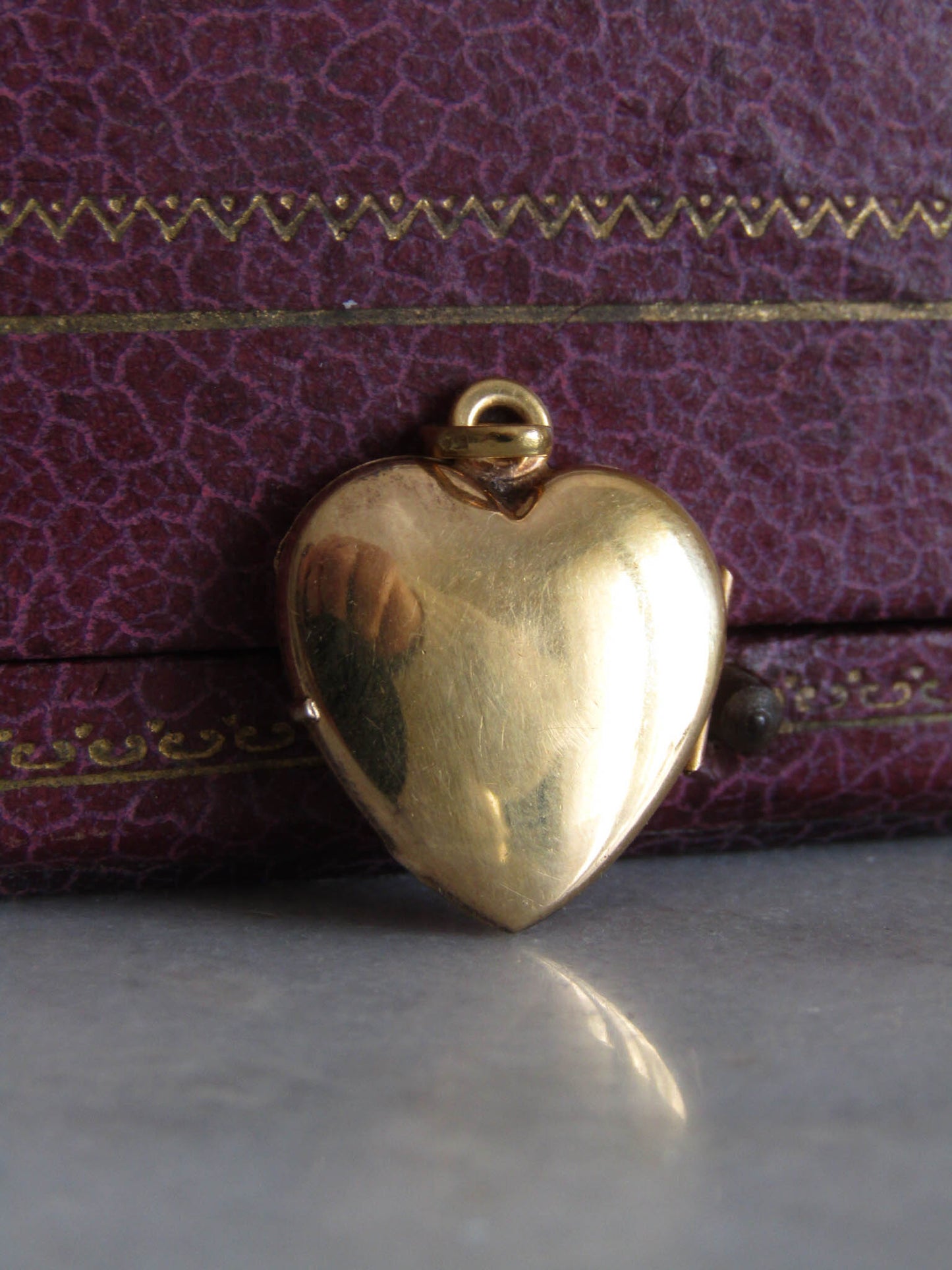 Antique Edwardian Gold Filled Heart Locket c. 1900