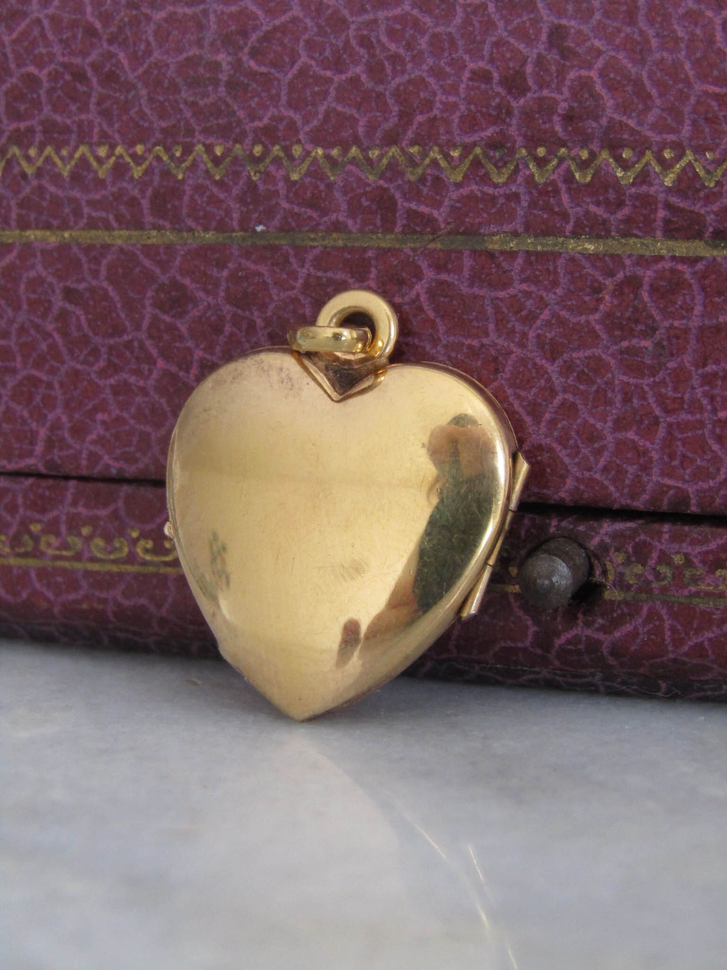 Antique Edwardian Gold Filled Heart Locket c. 1900