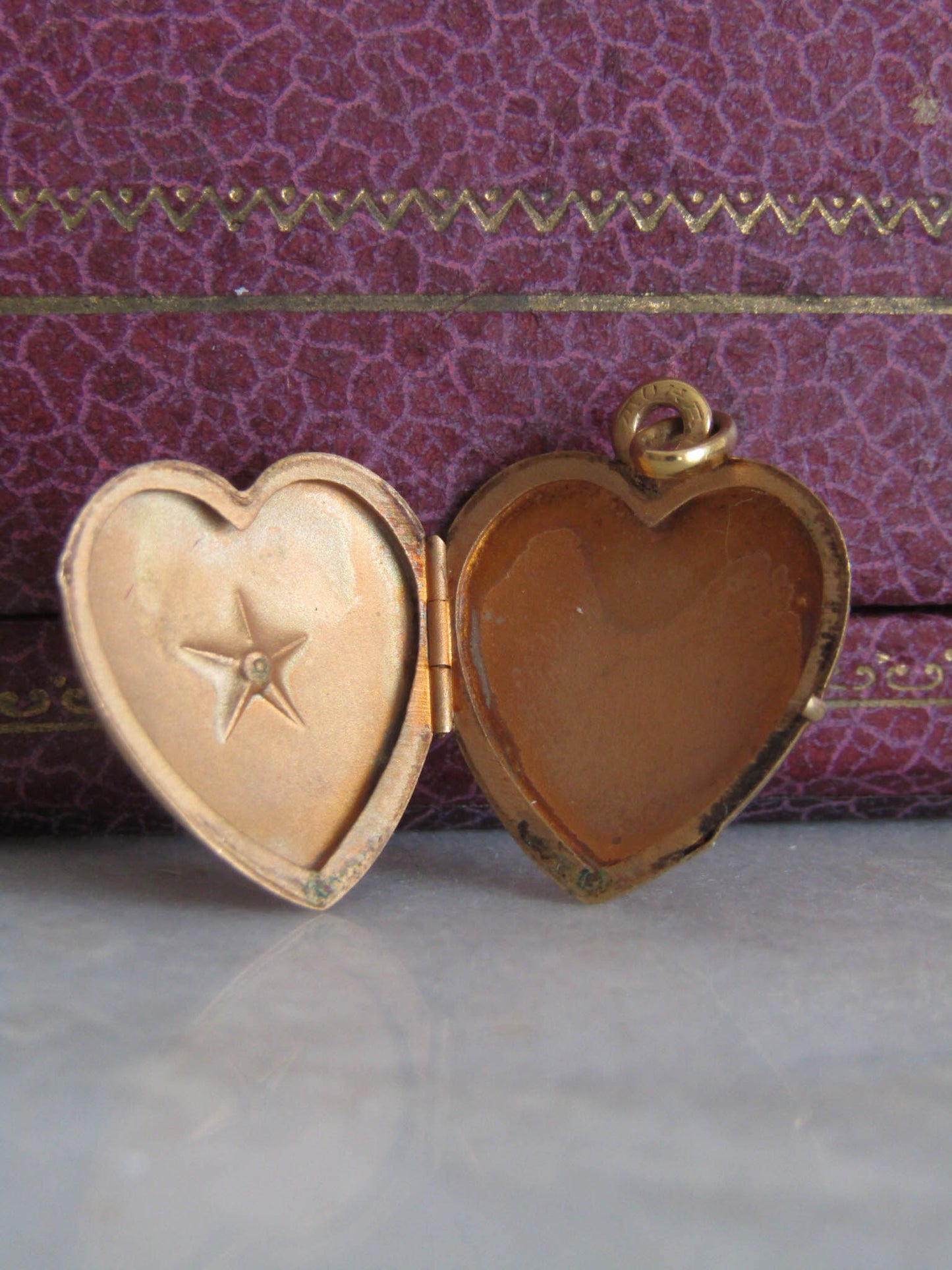 Antique Edwardian Gold Filled Heart Locket c. 1900