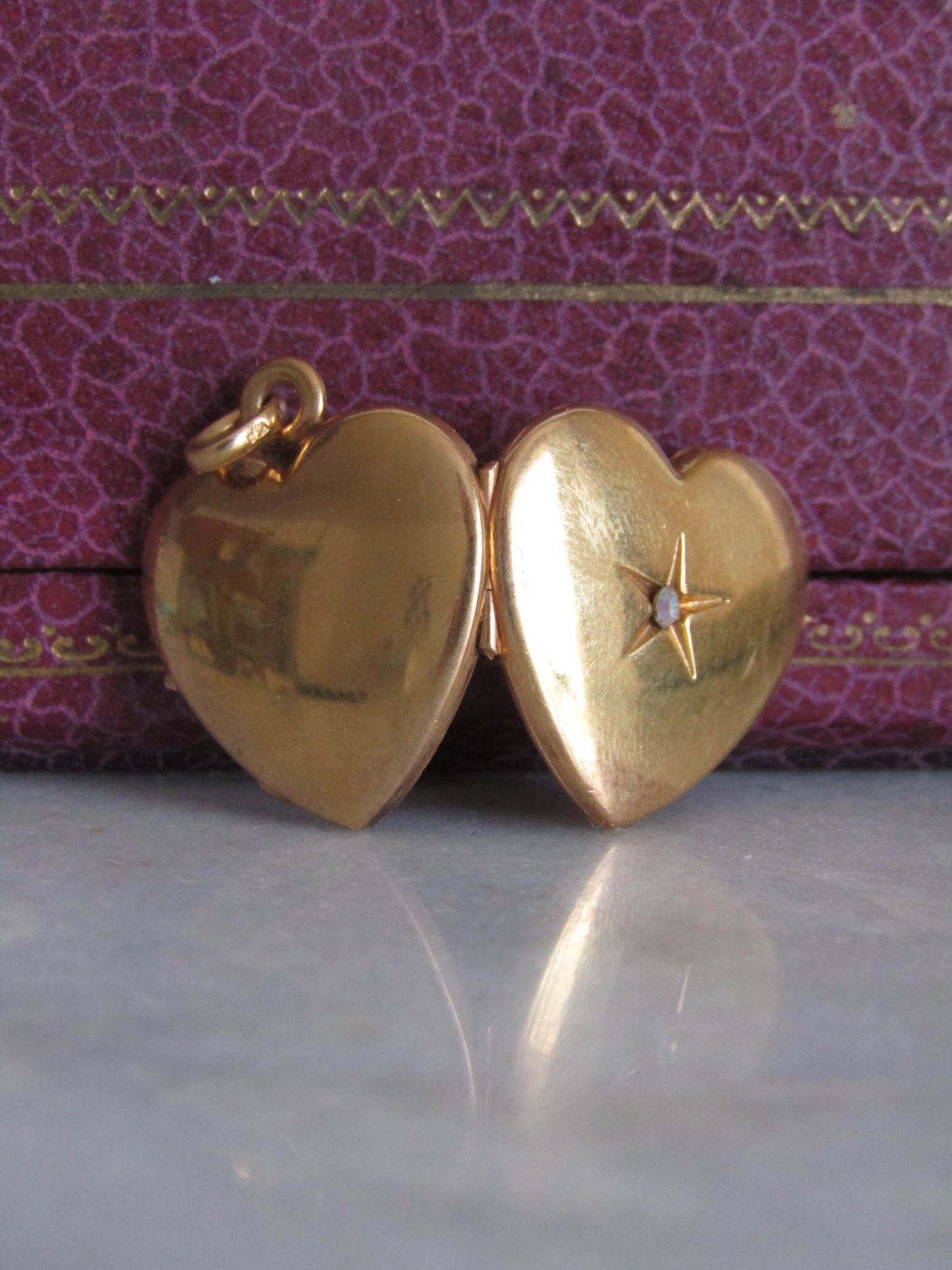 Antique Edwardian Gold Filled Heart Locket c. 1900