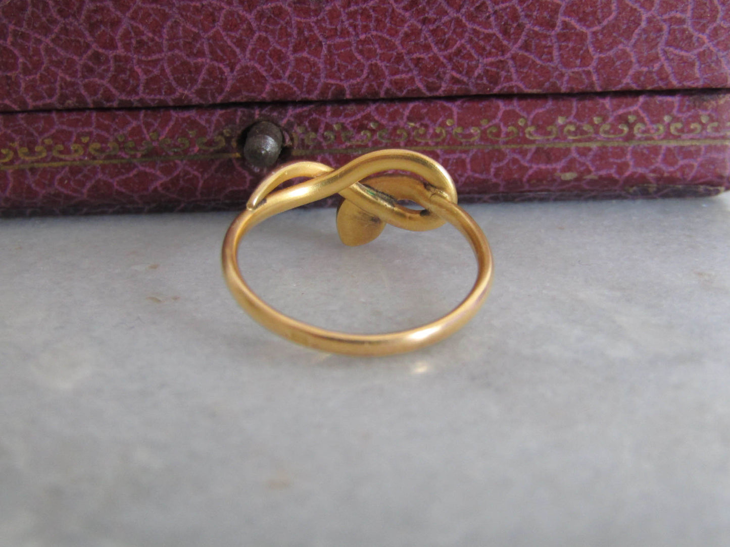 Antique Gold Filled Snake Ring c. 1900