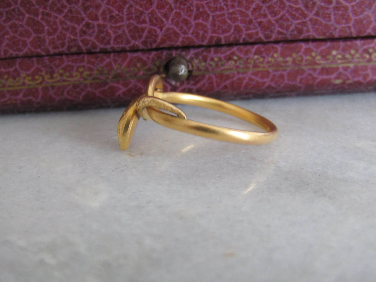 Antique Gold Filled Snake Ring c. 1900