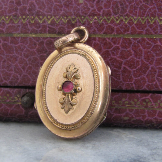 Victorian Gold Filled Paste Locket