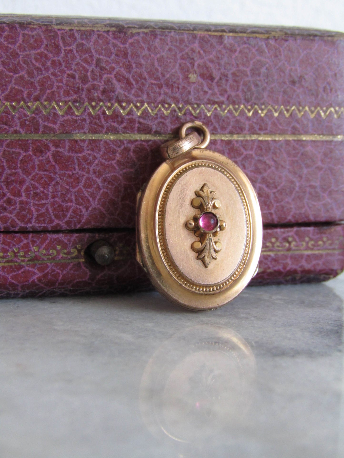 Victorian Gold Filled Paste Locket