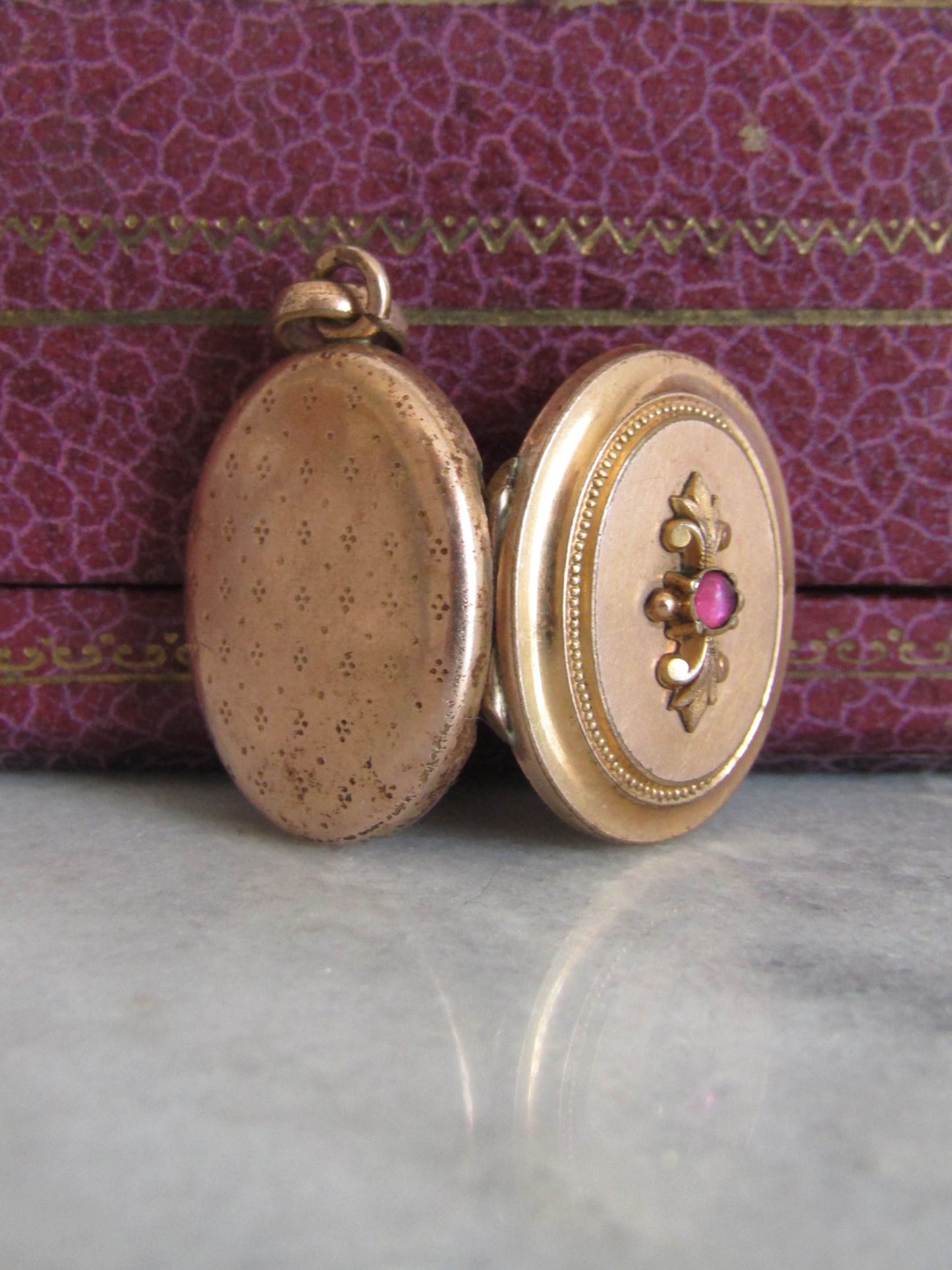 Victorian Gold Filled Paste Locket