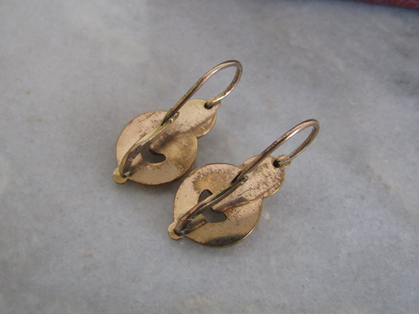 Victorian Gold Filled Sleeper Earrings c. 1870