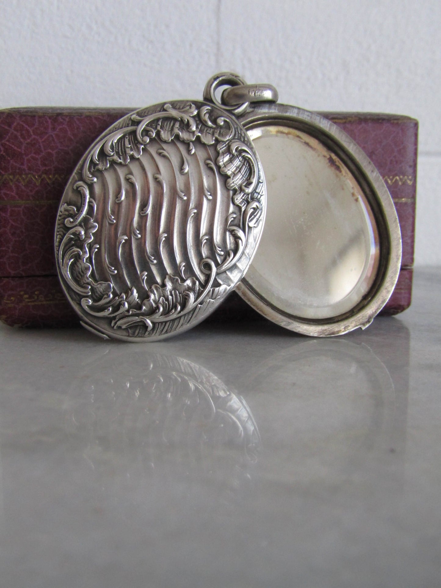 Antique Silver Art Nouveau Slide Pendant c. 1900