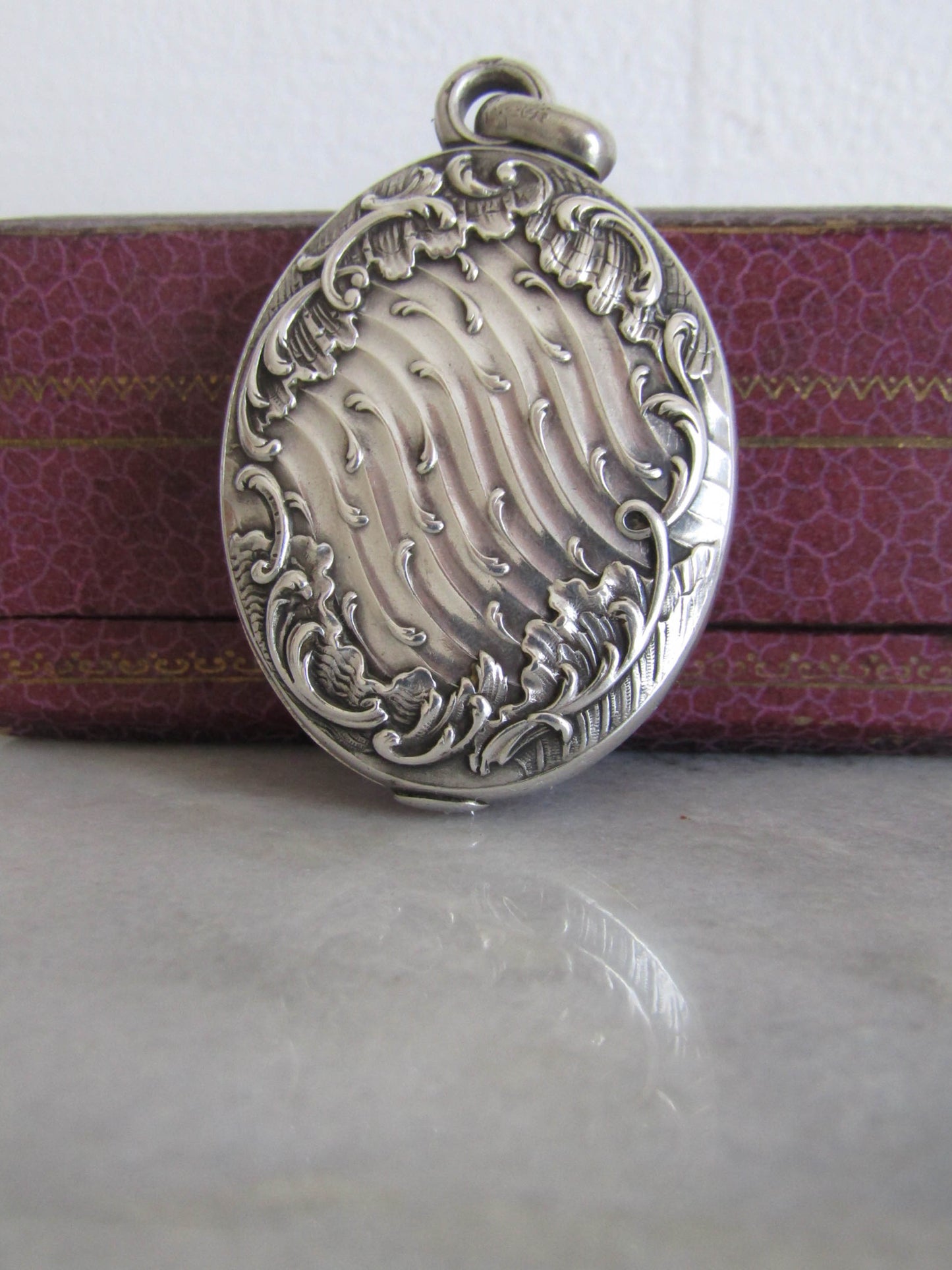 Antique Silver Art Nouveau Slide Pendant c. 1900