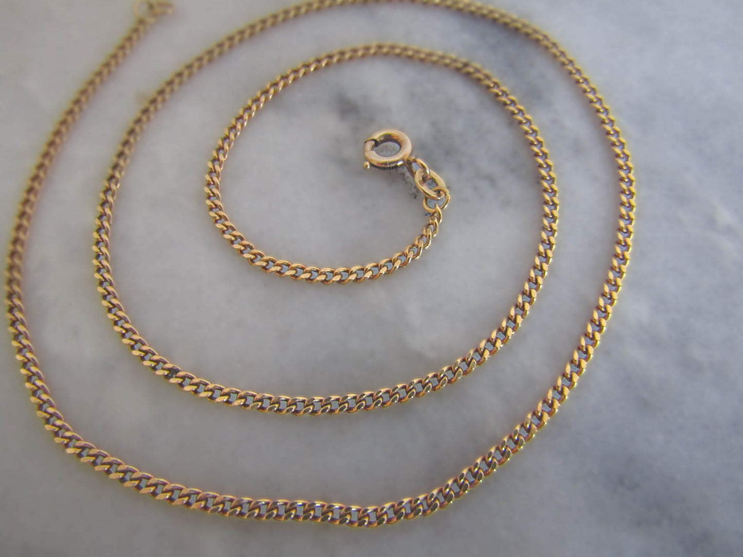 Vintage 18K Gold Curb Chain (5.17 g)