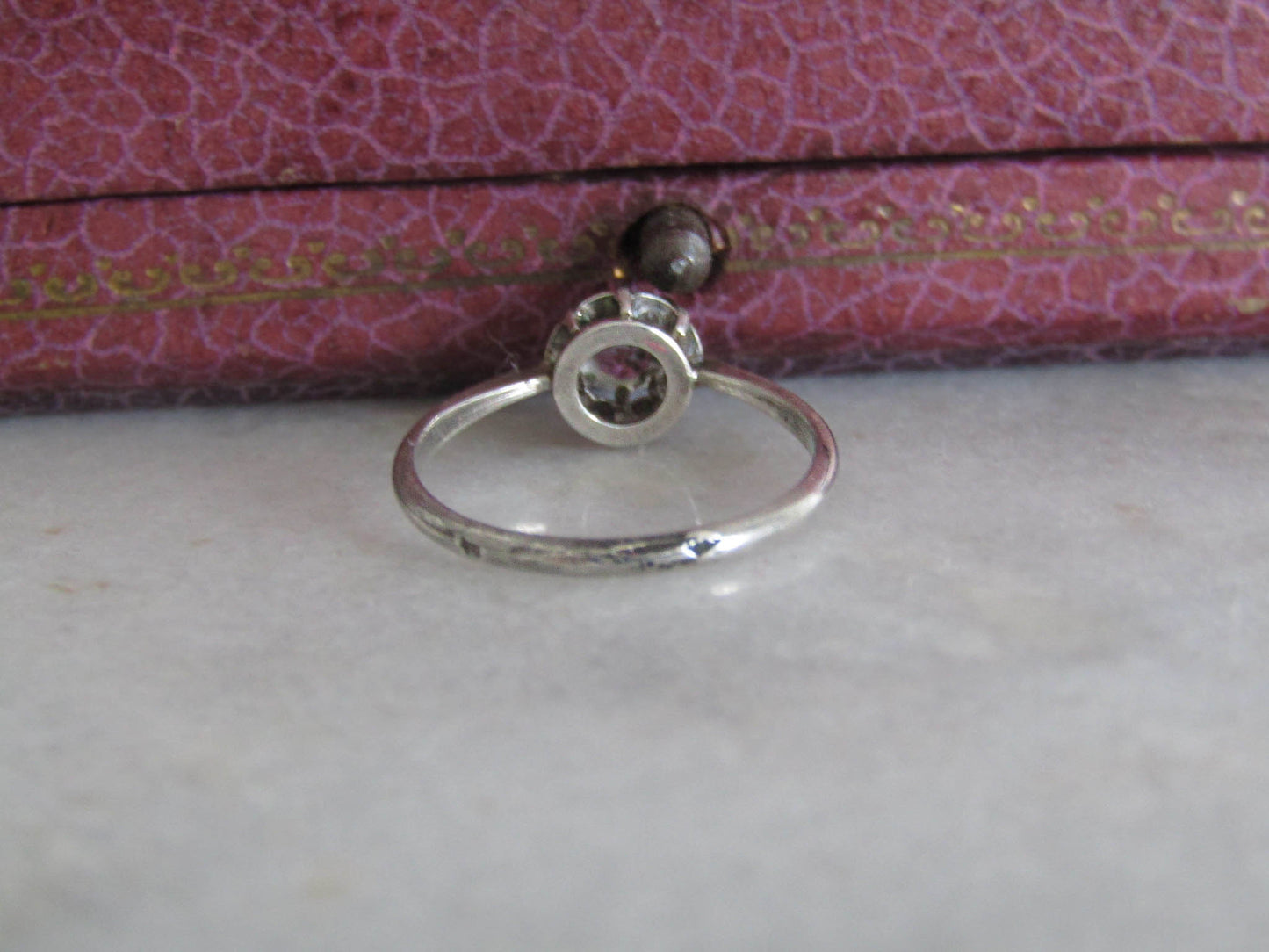Antique Silver Solitaire Ring