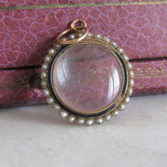 Antique Georgian Pearl Photo Shaker Locket