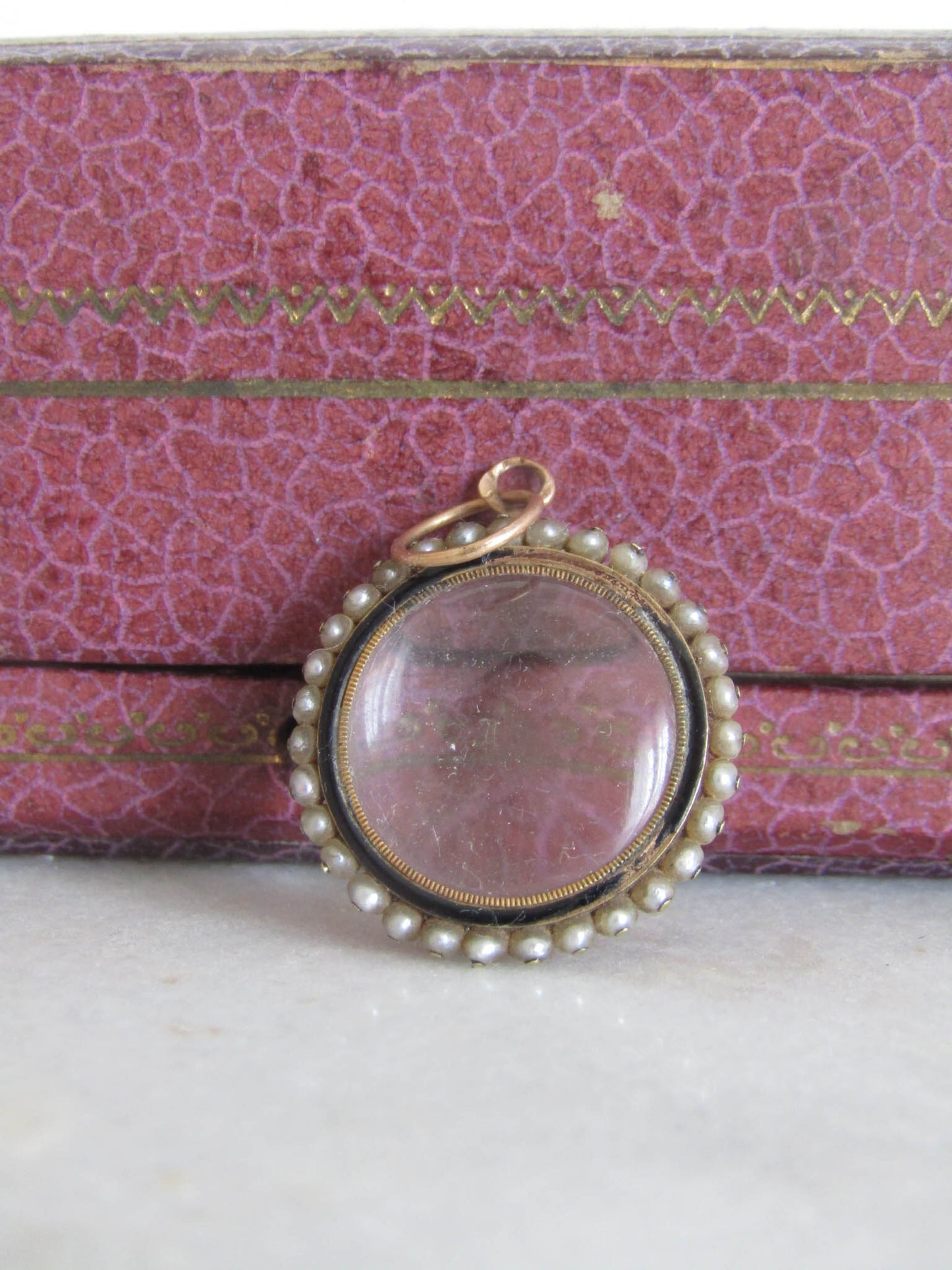 Antique Georgian Pearl Photo Shaker Locket