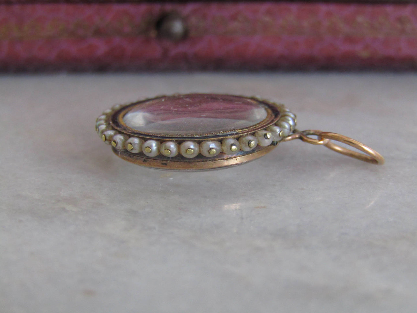 Antique Georgian Pearl Photo Shaker Locket