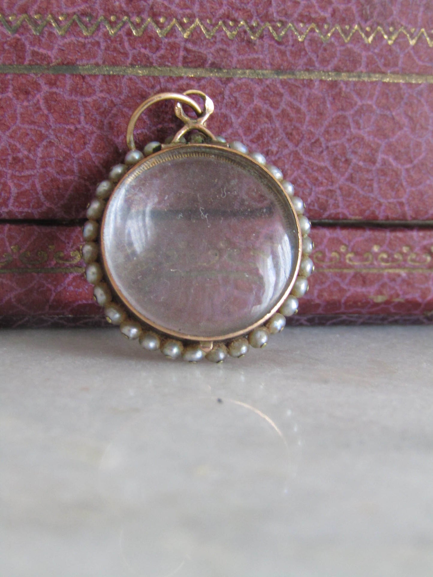 Antique Georgian Pearl Photo Shaker Locket