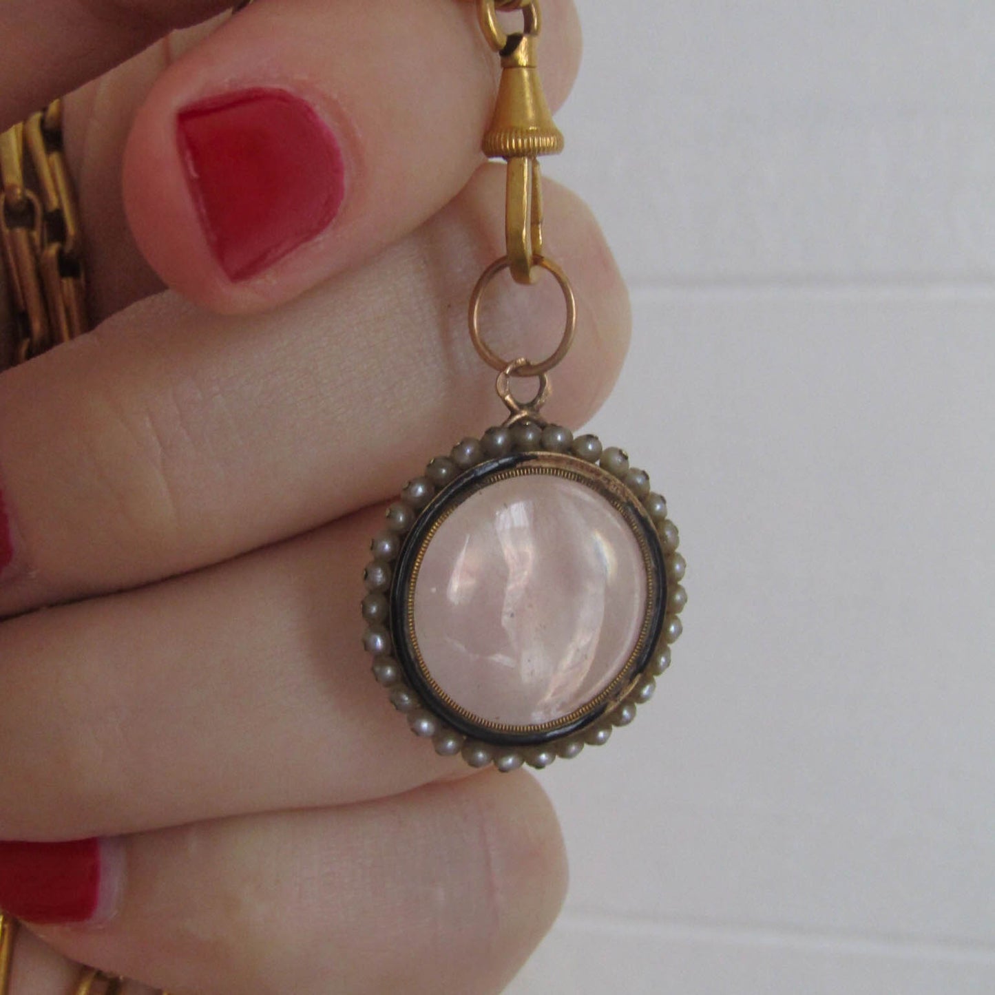Antique Georgian Pearl Photo Shaker Locket