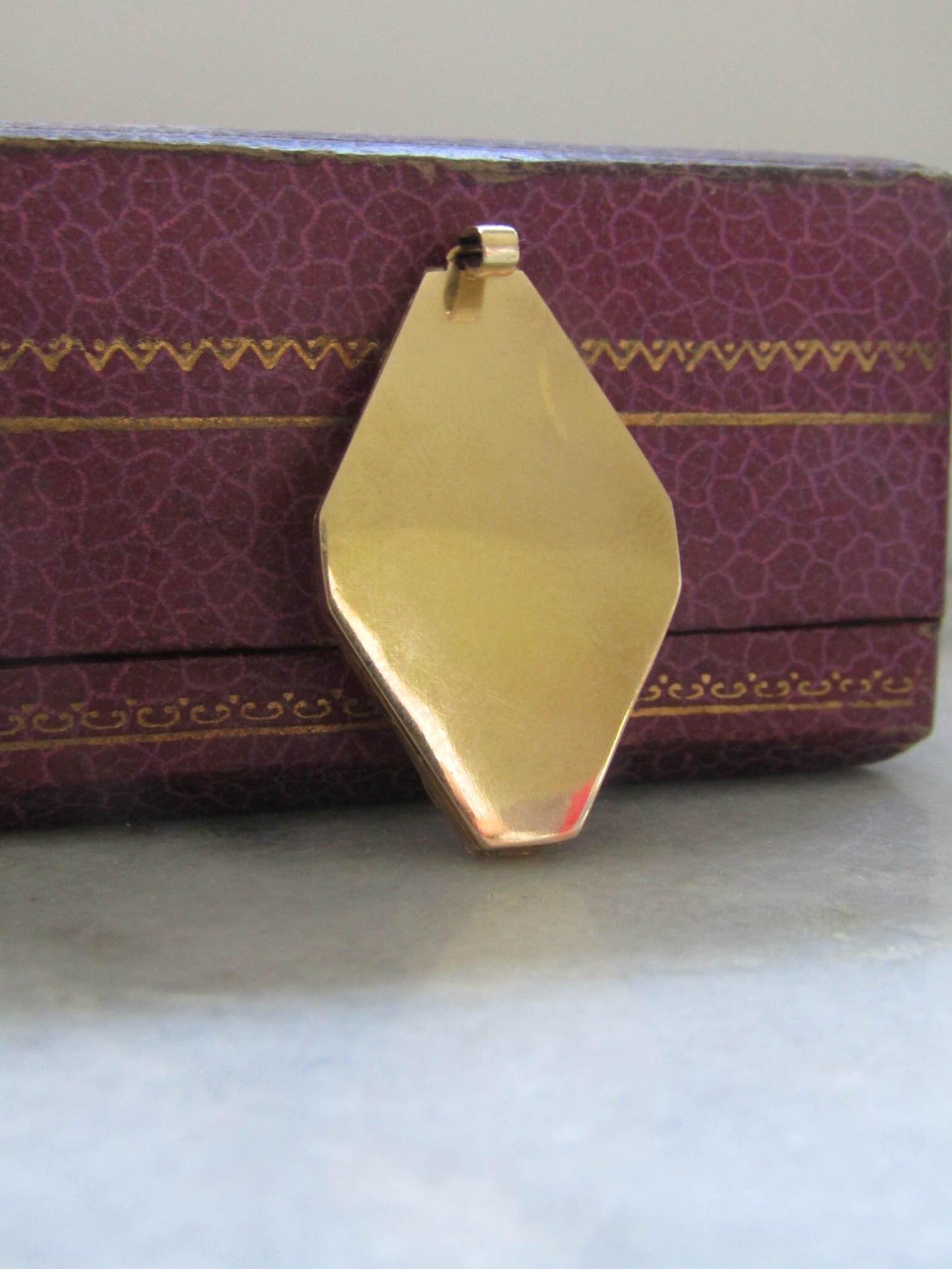 Antique 18K Gold Diamond Locket, Art Nouveau Belle Epoque Jewelry