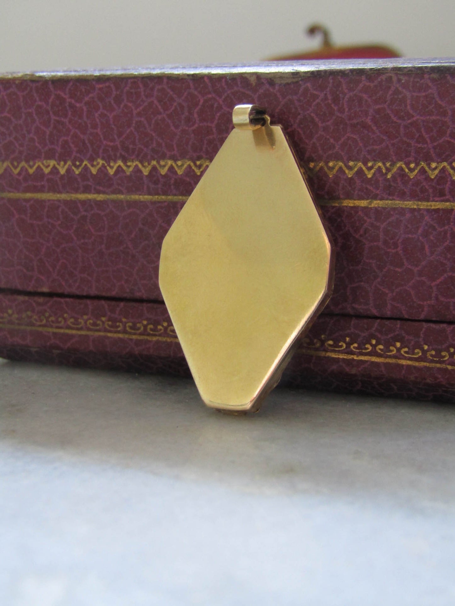 Antique 18K Gold Diamond Locket, Art Nouveau Belle Epoque Jewelry