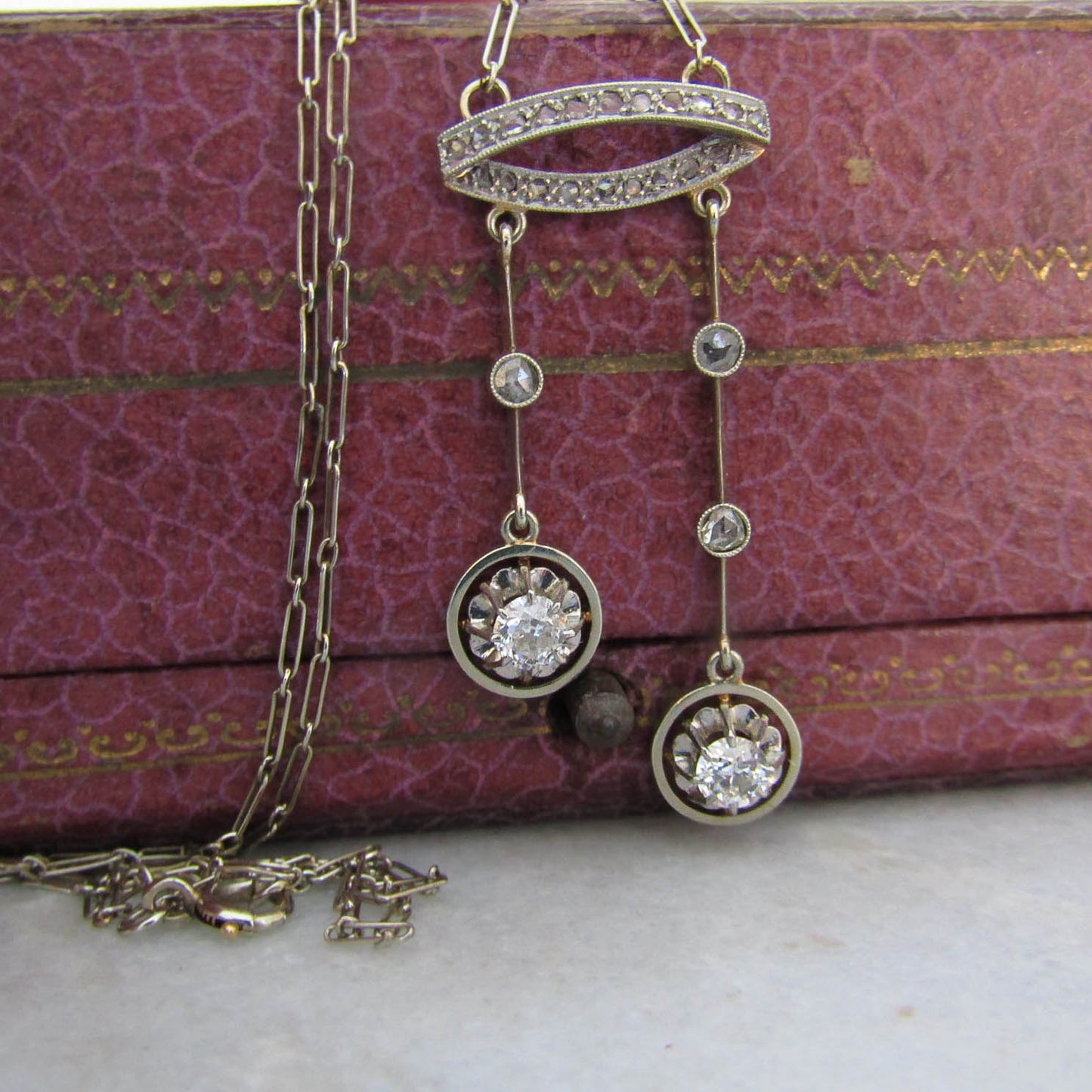 Antique Old European Cut Diamond Solitaire Engagement Ring c. 1920