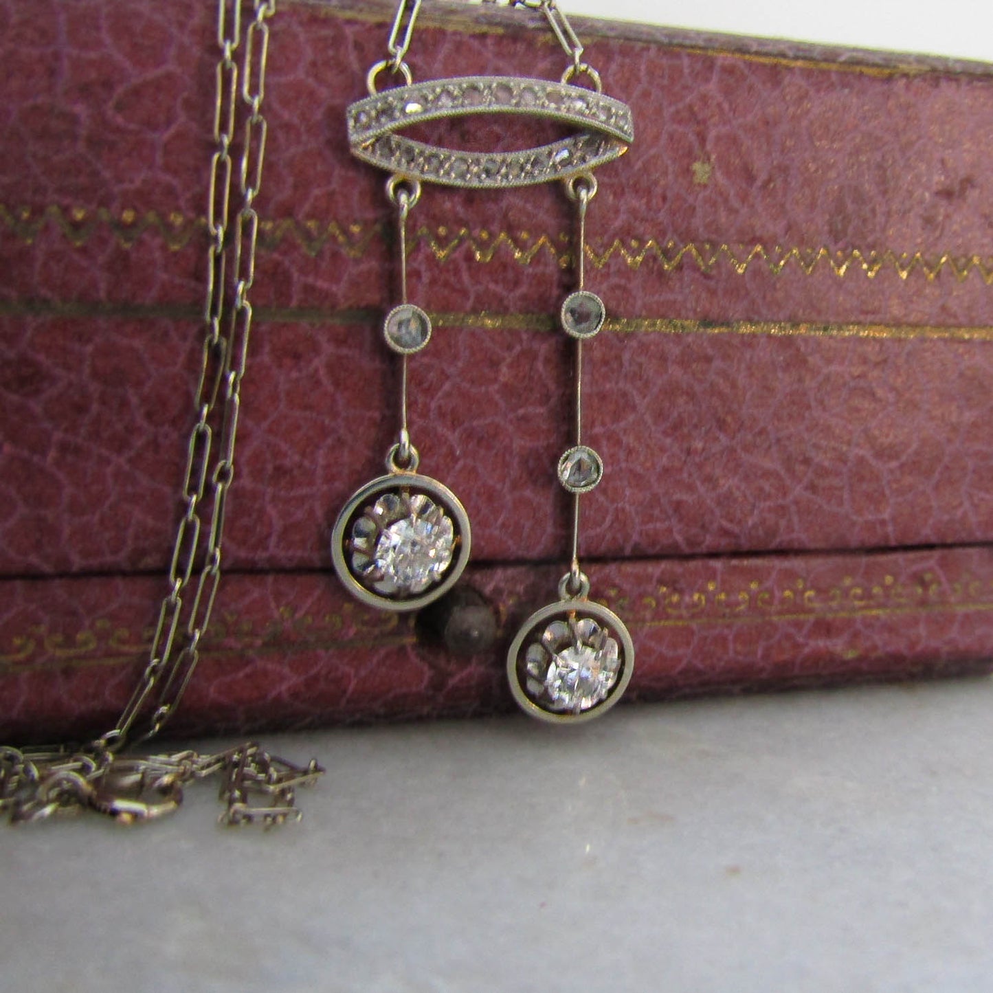 Antique Old European Cut Diamond Solitaire Engagement Ring c. 1920